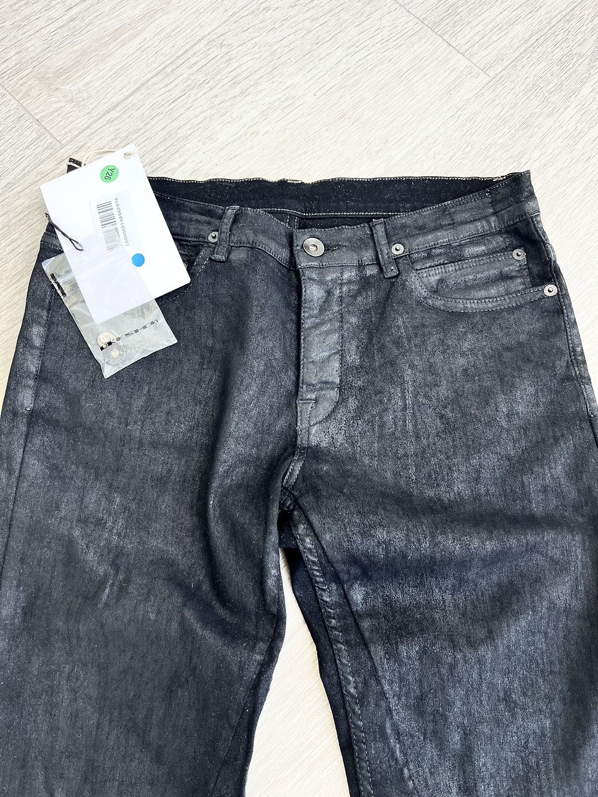 Rick Owens × Rick Owens Drkshdw NEW 🔥 ARCHIVE BLACK SCRUB DETROIT CUT FAUN ASAP CARTI TRAVIS Size US 28 / EU 44 - 2 Thumbnail