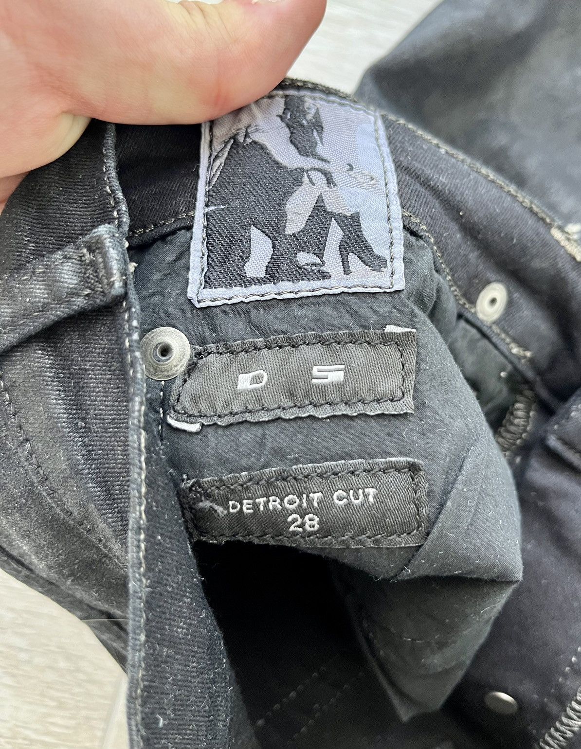 Rick Owens × Rick Owens Drkshdw NEW 🔥 ARCHIVE BLACK SCRUB DETROIT CUT FAUN ASAP CARTI TRAVIS Size US 28 / EU 44 - 6 Thumbnail