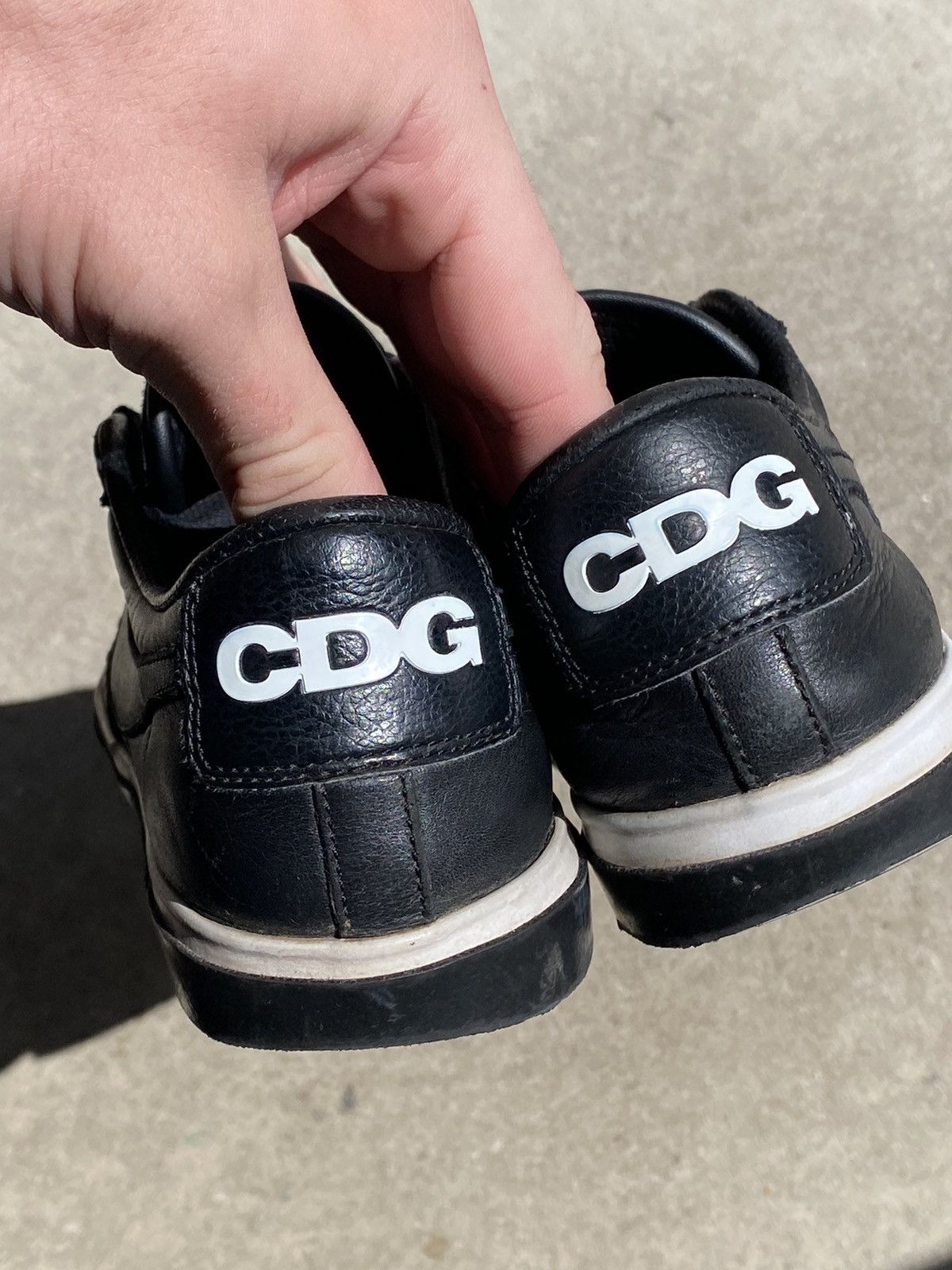 image of Cdg Cdg Cdg x Comme Des Garcons Nike X Comme Des Garcons Blazer Low Shoes in Black, Men's (Size 9)