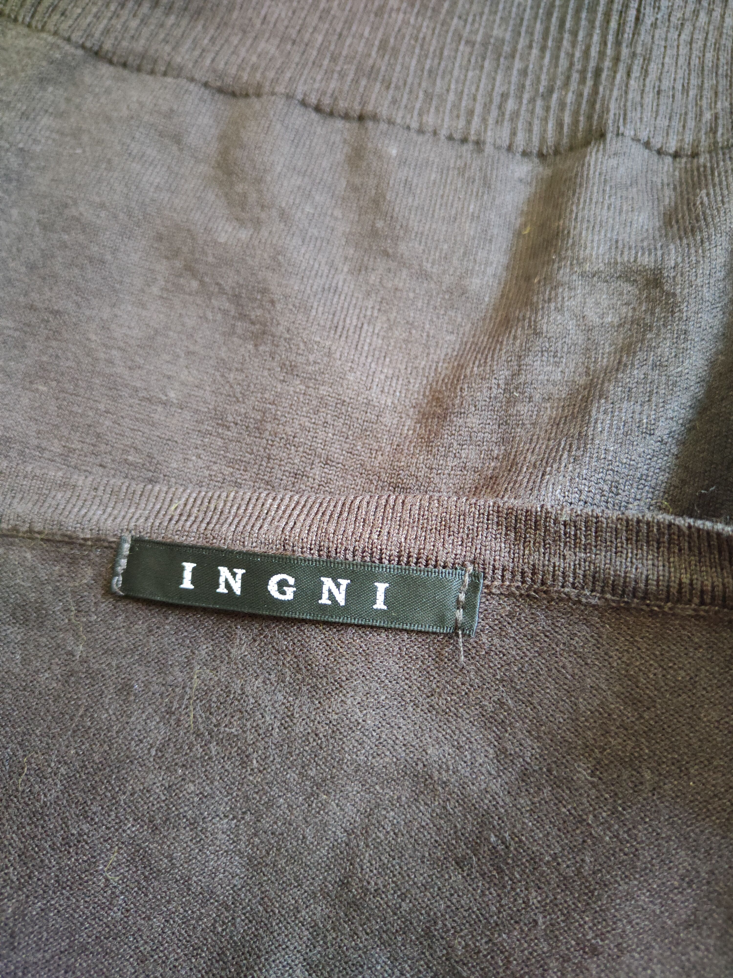 Japanese Brand Ingni Dark Brown Knitwear Cardigan #S1092 Size S / US 4 / IT 40 - 11 Thumbnail