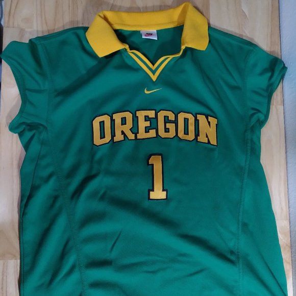 NCAA × Nike × Vintage Vintage Nike Oregon Ducks Volleyball Jersey Team Issued Size US XL / EU 56 / 4 - 1 Thumbnail