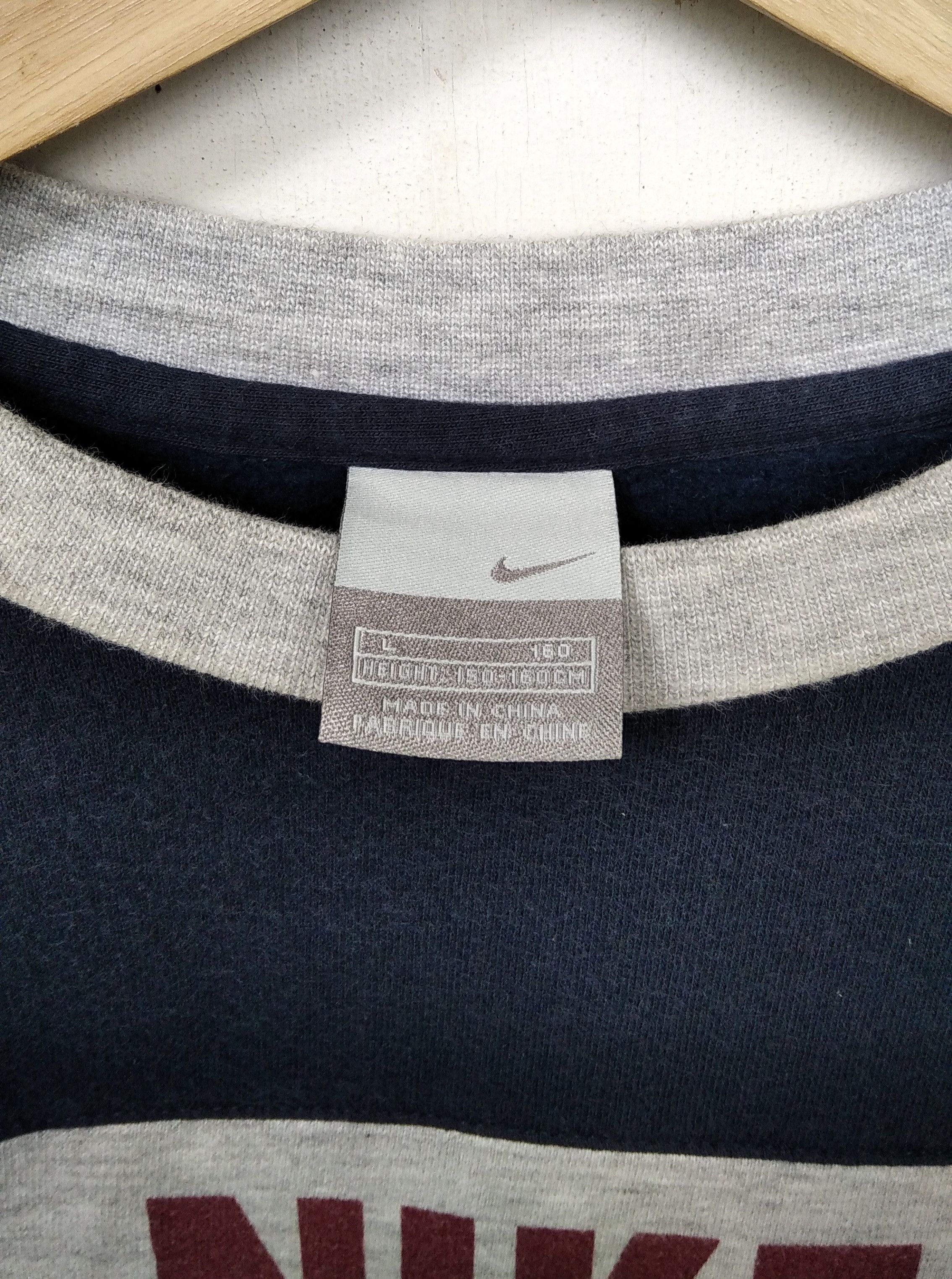 Nike × Vintage Vintage Nike Block Logo Men/Kids Longsleeve Knitwear Size US M / EU 48-50 / 2 - 4 Thumbnail
