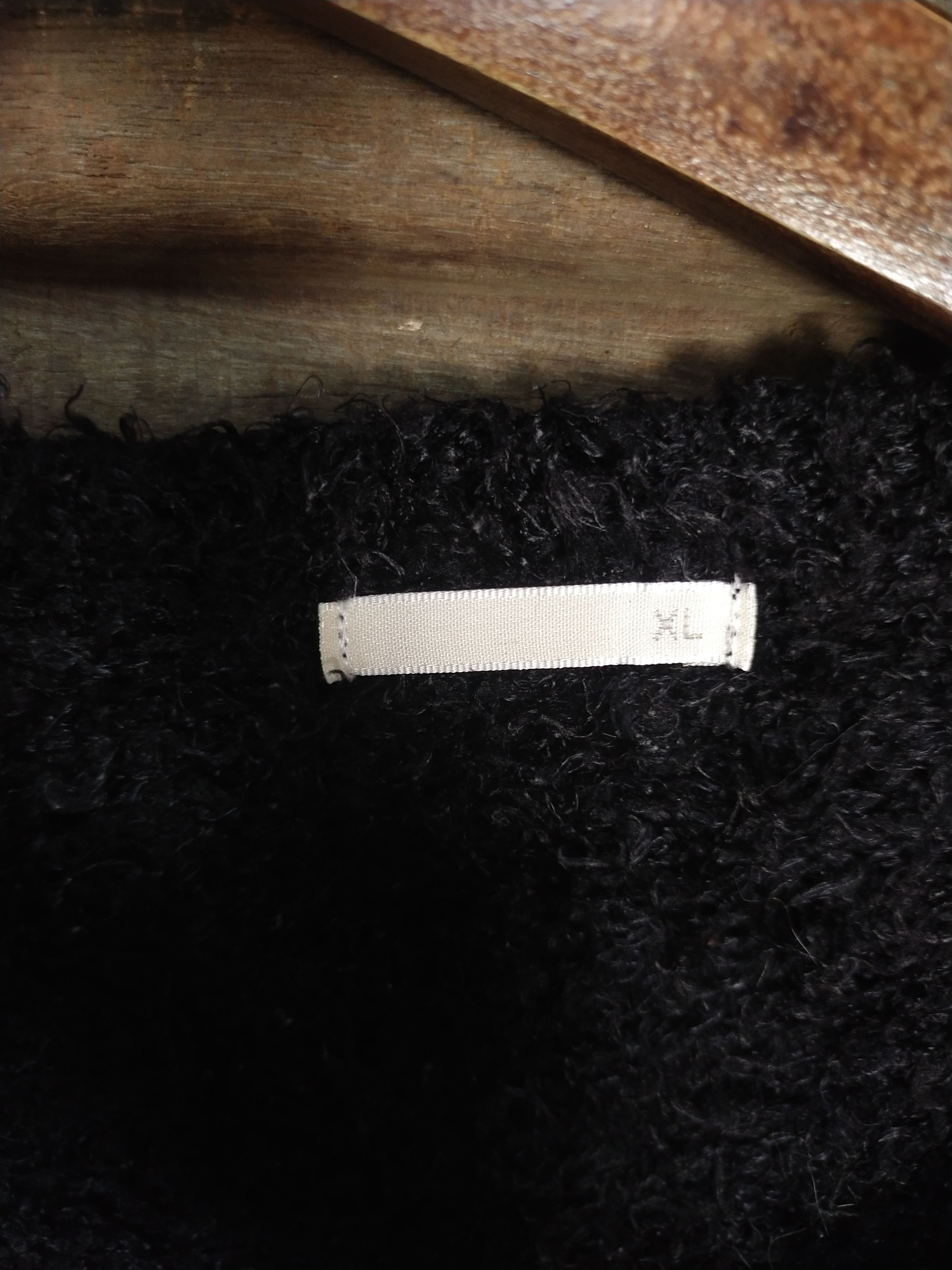 Homespun Knitwear × Japanese Brand GU black shag shaggy mohair knitwear japan #S210 Size US XL / EU 56 / 4 - 5 Thumbnail