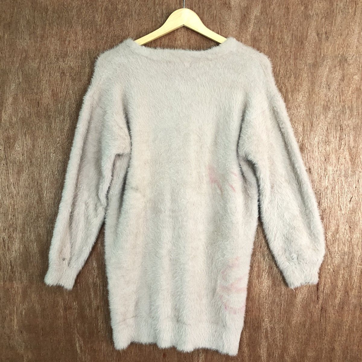 Japanese Brand DLL INGNI LIGHT PINK MOHAIR FUR VINTAGE CARDIGAN #c365 Size US M / EU 48-50 / 2 - 10 Thumbnail