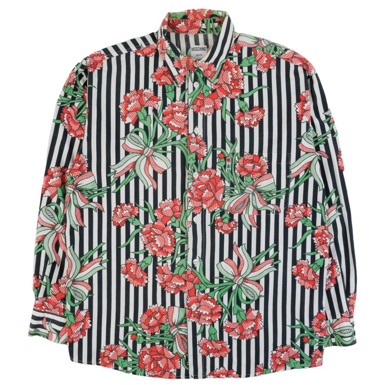 Vintage Moschino Roses Button Shirt Size M