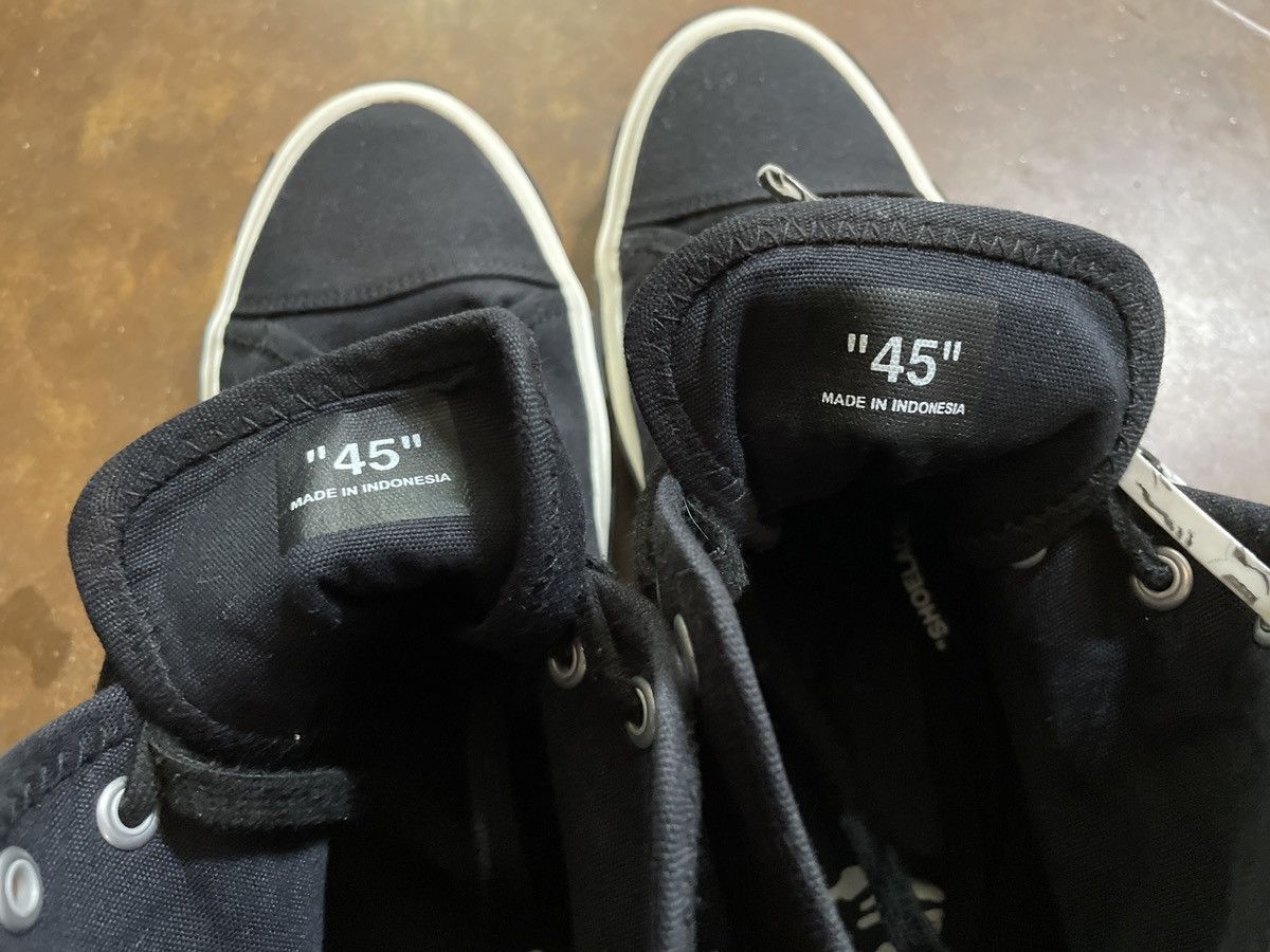 Off-White Off White Vulcanized Canvas Hi Tops Size US 12 / EU 45 - 7 Thumbnail
