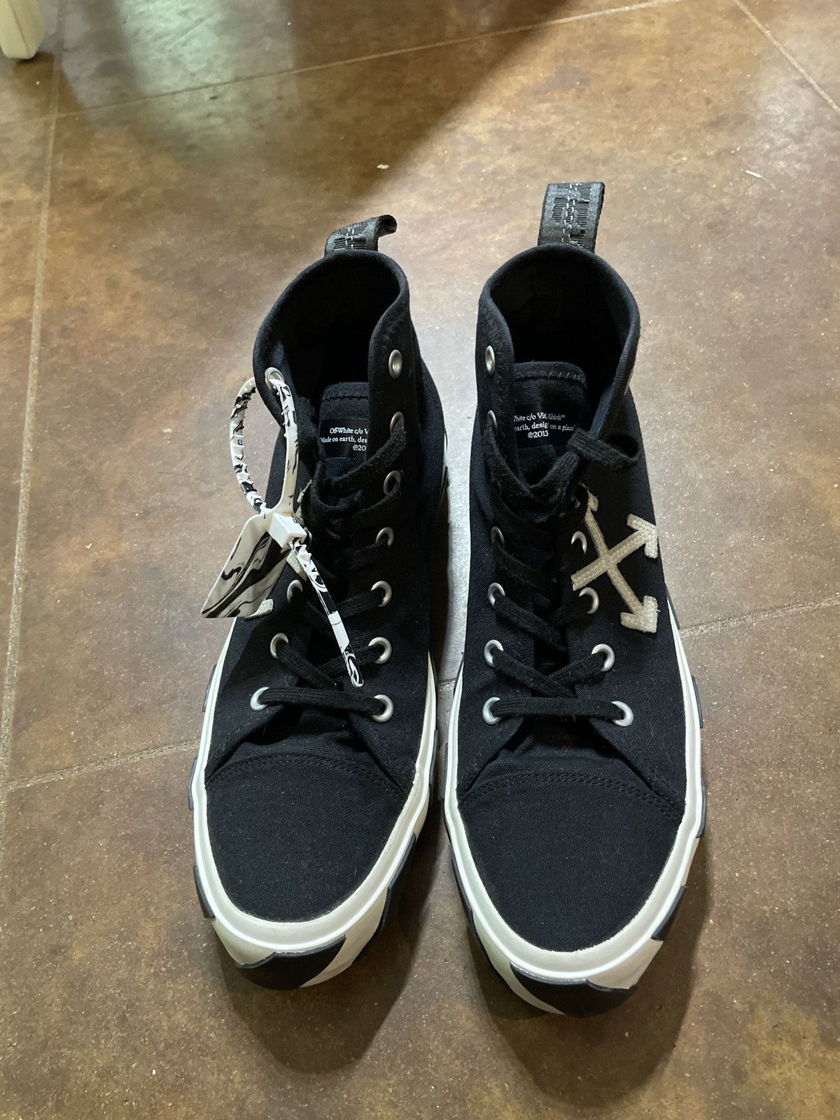 Off-White Off White Vulcanized Canvas Hi Tops Size US 12 / EU 45 - 4 Thumbnail