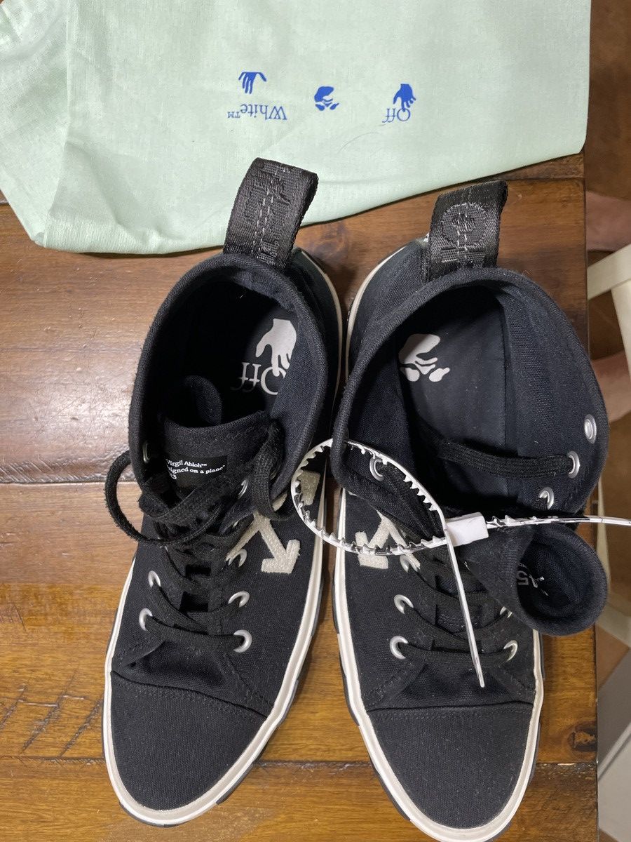 Off-White Off White Vulcanized Canvas Hi Tops Size US 12 / EU 45 - 2 Thumbnail