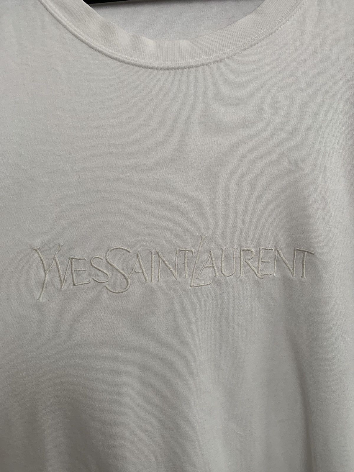 Vintage Yves Saint Laurent YSL Vintage Sweatshirt Crewneck 90s Logo Size US XL / EU 56 / 4 - 5 Thumbnail
