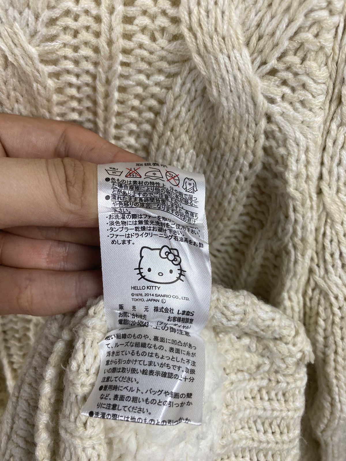 Aran Isles Knitwear × Disney Hello Kitty X Sorridere cardigan cable Knitwear #Z066 Size S / US 4 / IT 40 - 11 Thumbnail