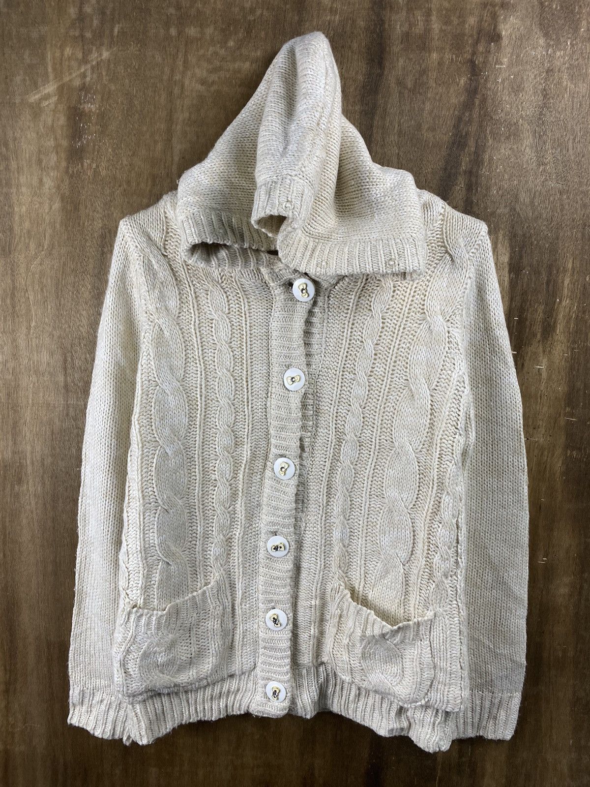 Aran Isles Knitwear × Disney Hello Kitty X Sorridere cardigan cable Knitwear #Z066 Size S / US 4 / IT 40 - 2 Thumbnail