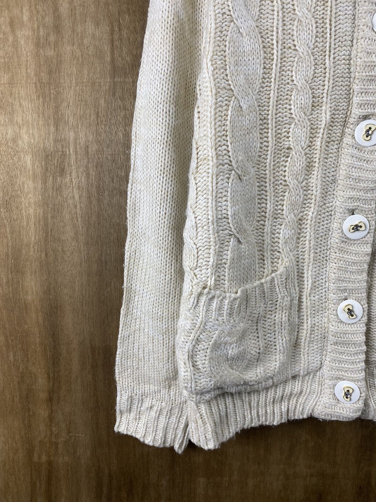 Aran Isles Knitwear × Disney Hello Kitty X Sorridere cardigan cable Knitwear #Z066 Size S / US 4 / IT 40 - 3 Thumbnail