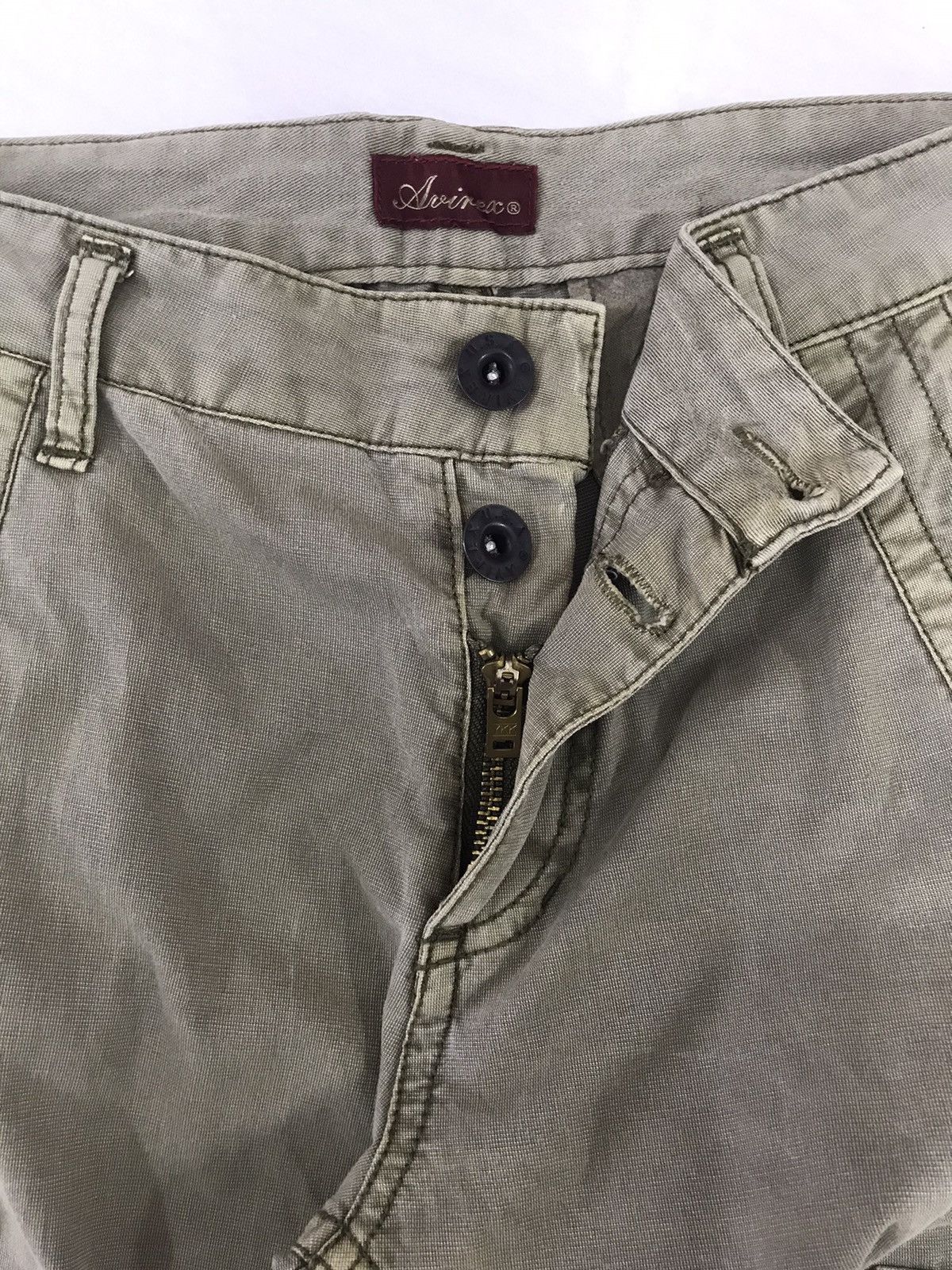 Avirex Avirex Cargo Pants Multipockets Faded Olive Size US 29 - 7 Thumbnail