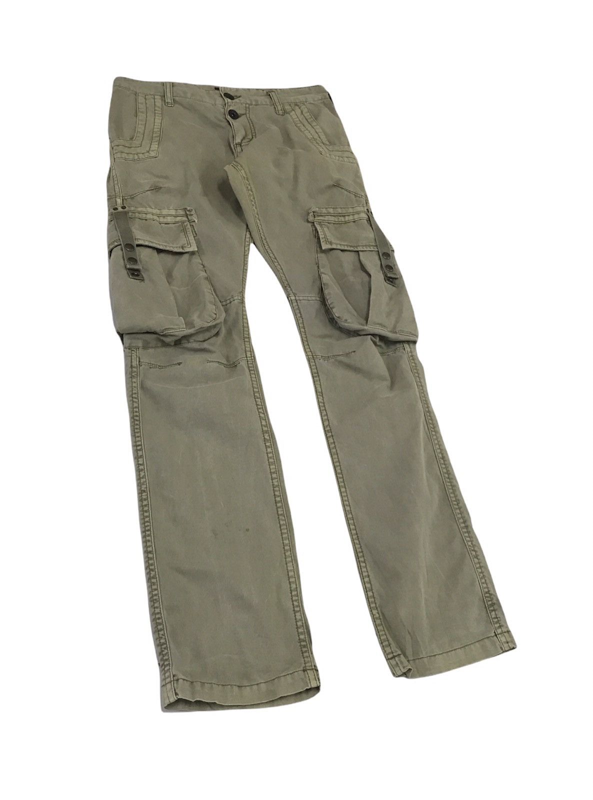 Avirex Avirex Cargo Pants Multipockets Faded Olive Size US 29 - 2 Thumbnail