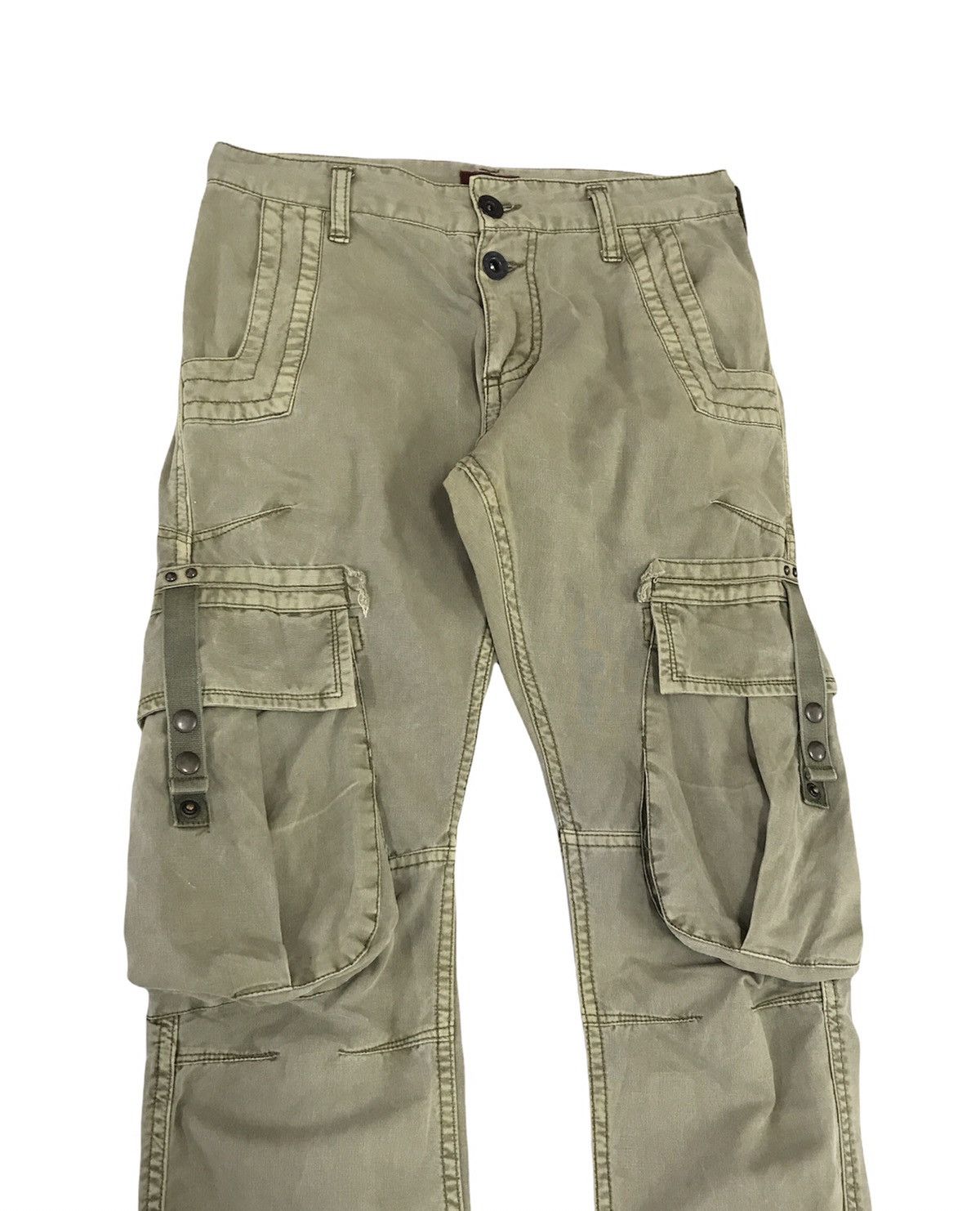 Avirex Avirex Cargo Pants Multipockets Faded Olive Size US 29 - 4 Thumbnail