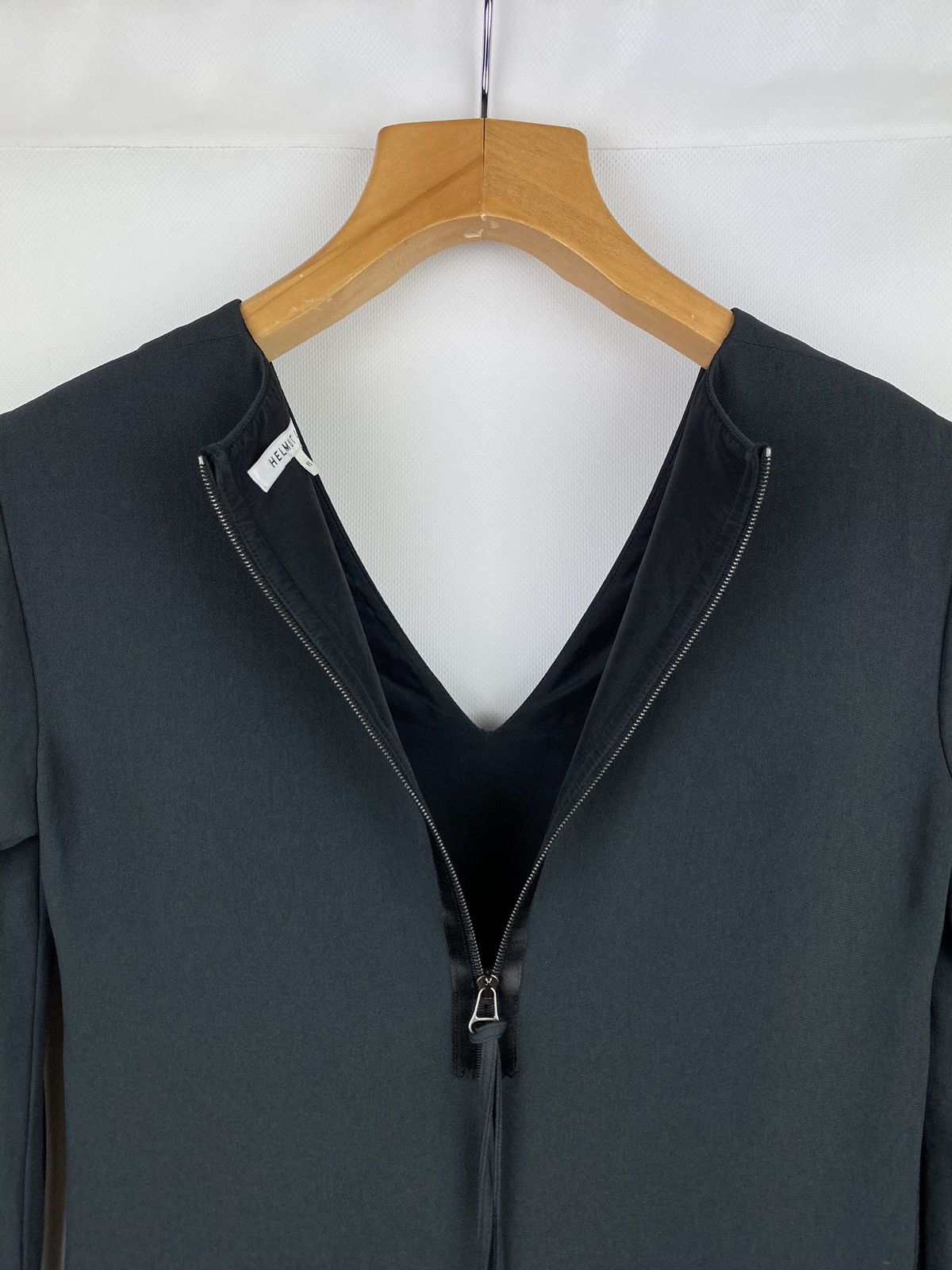 Designer × Helmut Lang Helmut Lang women’s v-neck viscose shift dress size Xs Size XS / US 0-2 / IT 36-38 - 15 Thumbnail