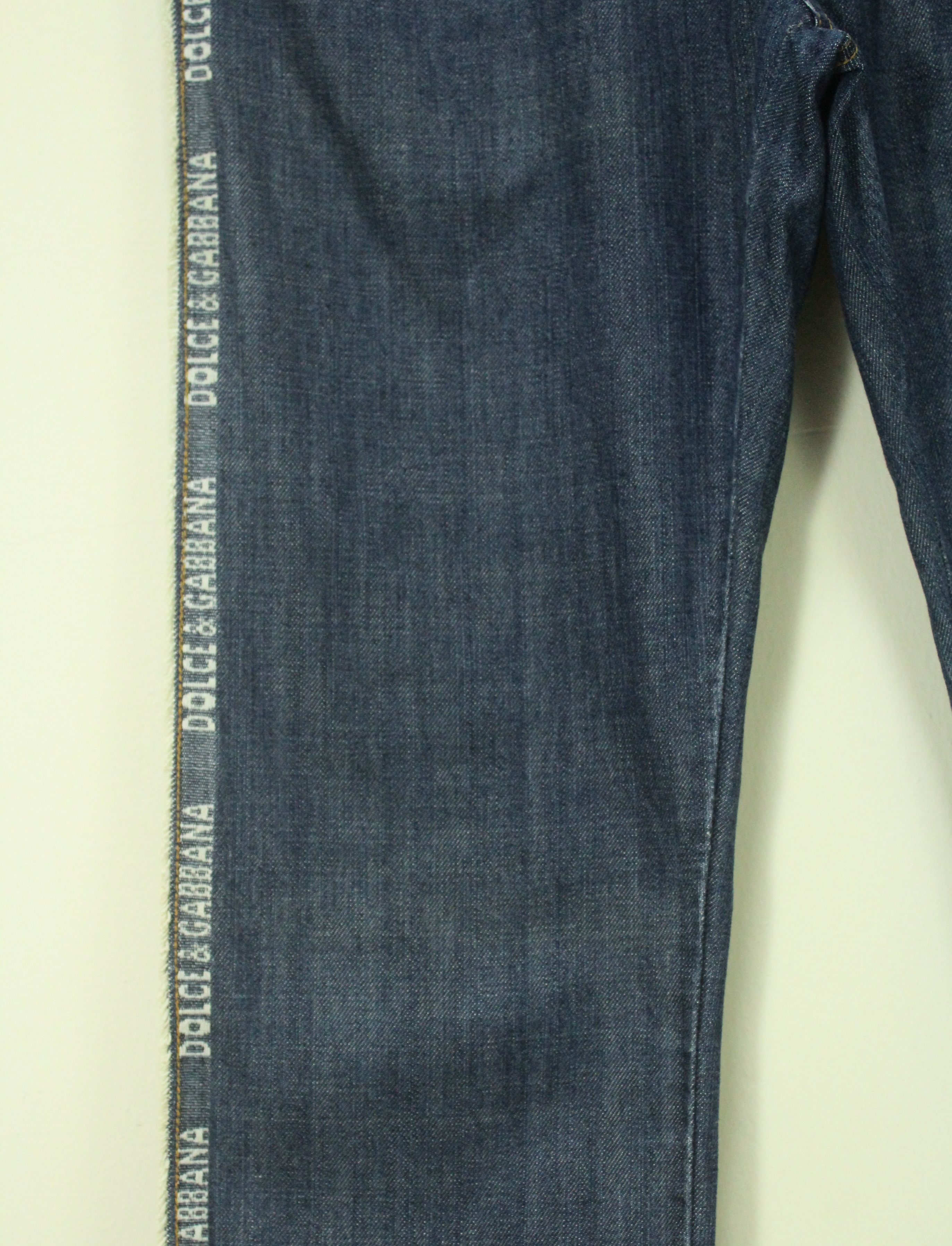 Dolce & Gabbana DOLCE & GABBANA Denim Side Logo Spell Out Jeans Size US 32 / EU 48 - 6 Thumbnail