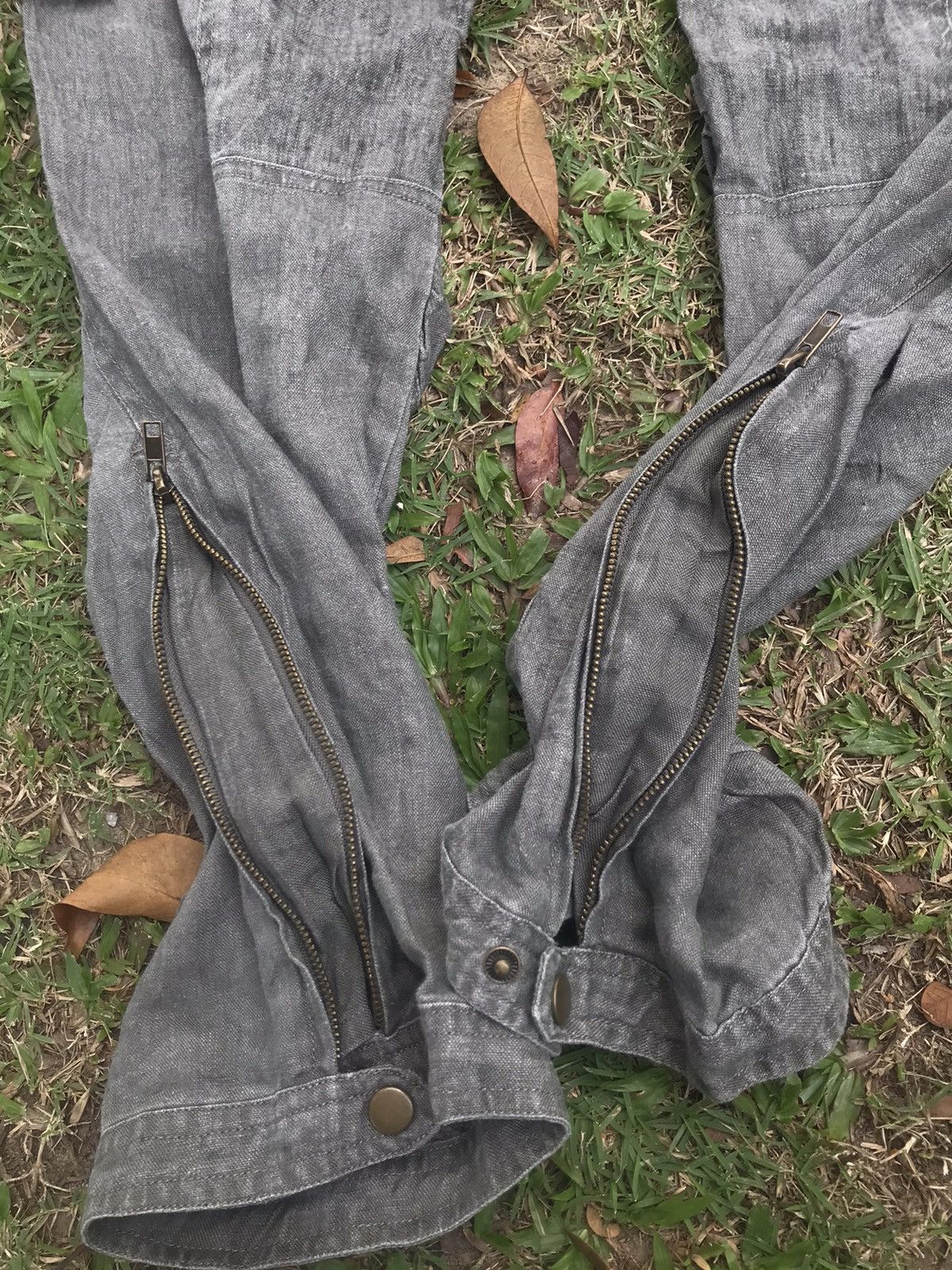 Seditionaries LINEN CARGO BONDAGE PARACHUTE STYLE MULTI POCKET PANTS Size US 30 / EU 46 - 9 Thumbnail