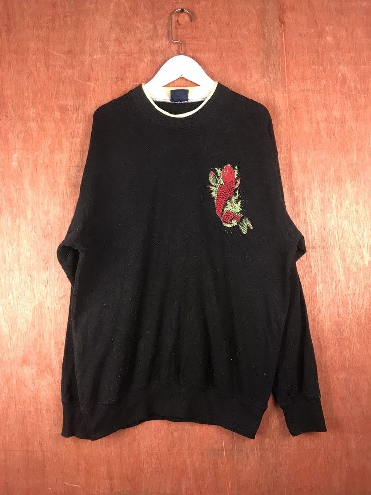Edition Japan Japan Vintage Koi Fish Full Print sweatshirt #M005 Size US L / EU 52-54 / 3 - 8 Thumbnail