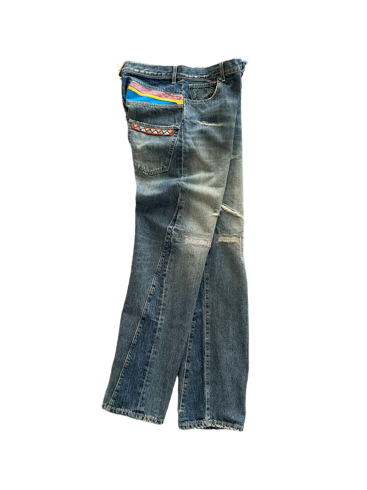 BAL 2000's archive Balance Co. reworked denim style Size US 30 / EU 46 - 1 Thumbnail