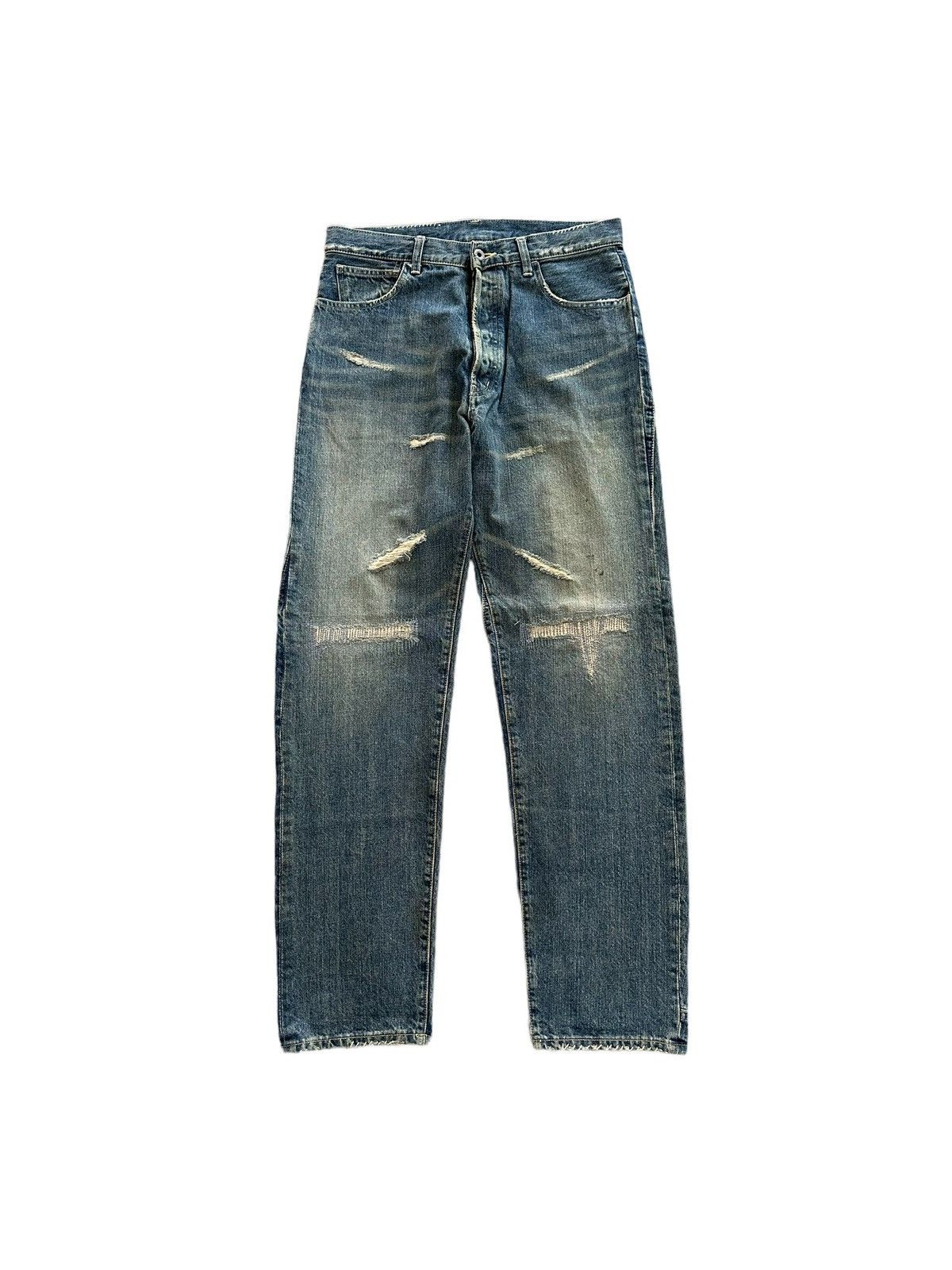 BAL 2000's archive Balance Co. reworked denim style Size US 30 / EU 46 - 2 Thumbnail