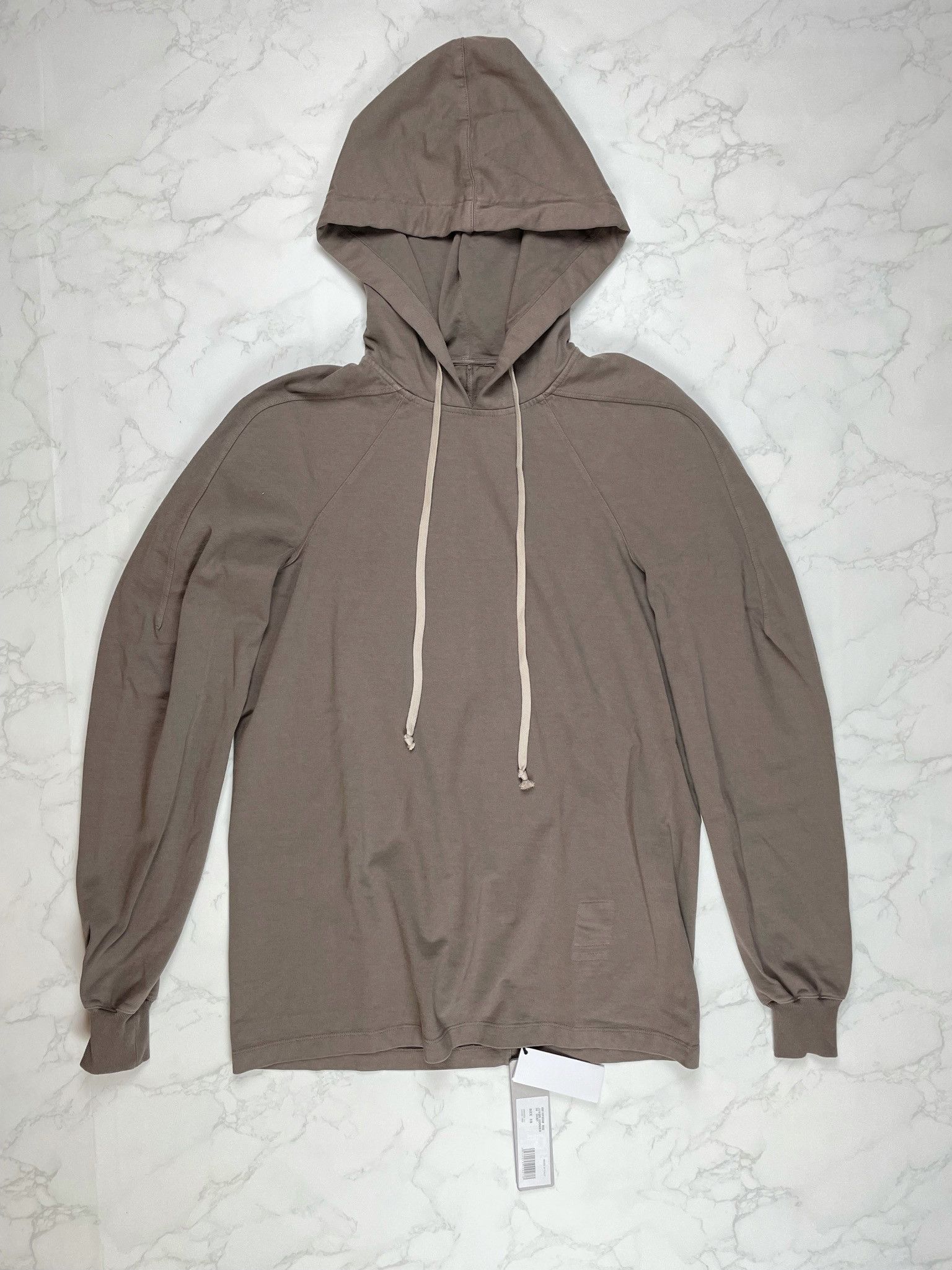 image of Rick Owens Jumbo Dust Hoodie in Dark Dust, Men's (Size XS)