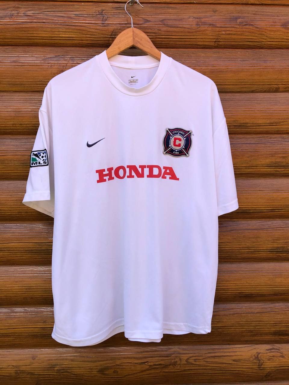 Nike VINTAGE MADE IN USA MLS CHICAGO FIRE SOCCER JERSEY NIKE Size US XL / EU 56 / 4 - 1 Thumbnail