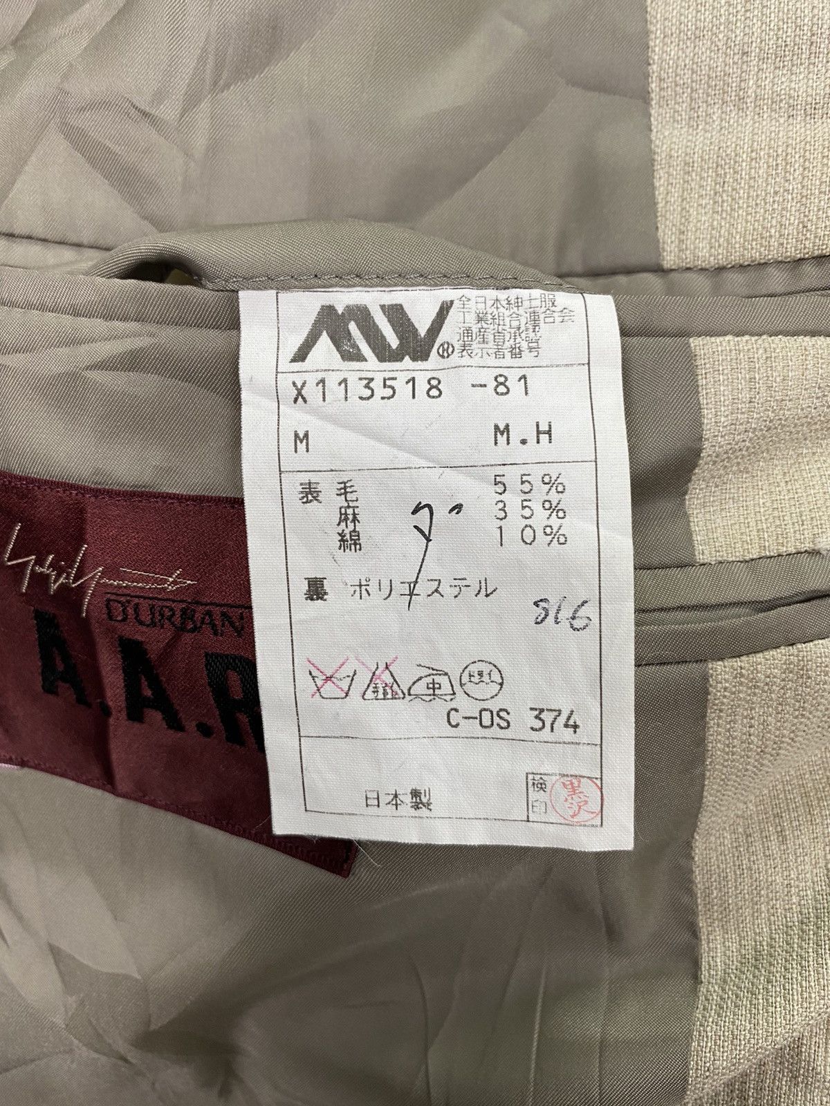 Yohji Yamamoto Yohji Yamamoto A.A.R D’urban Blazer Size US M / EU 48-50 / 2 - 13 Thumbnail