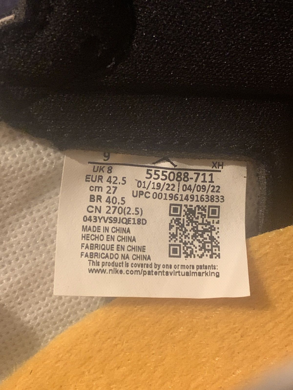 Jordan Brand Air Jordan 1 “Taxi” Size 9 Size US 9 / EU 42 - 7 Thumbnail
