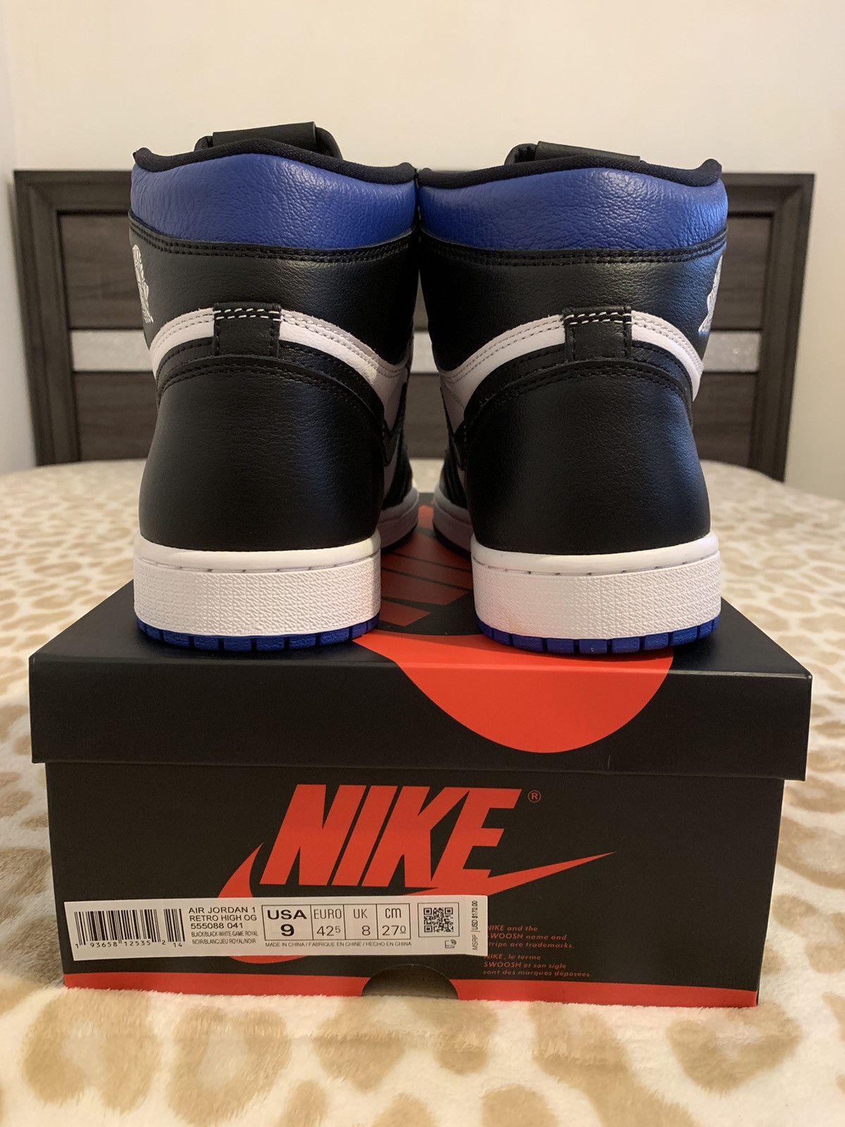 Jordan Brand × Nike Air Jordan 1 Royal Toe Size 9 DS Size US 9 / EU 42 - 4 Thumbnail