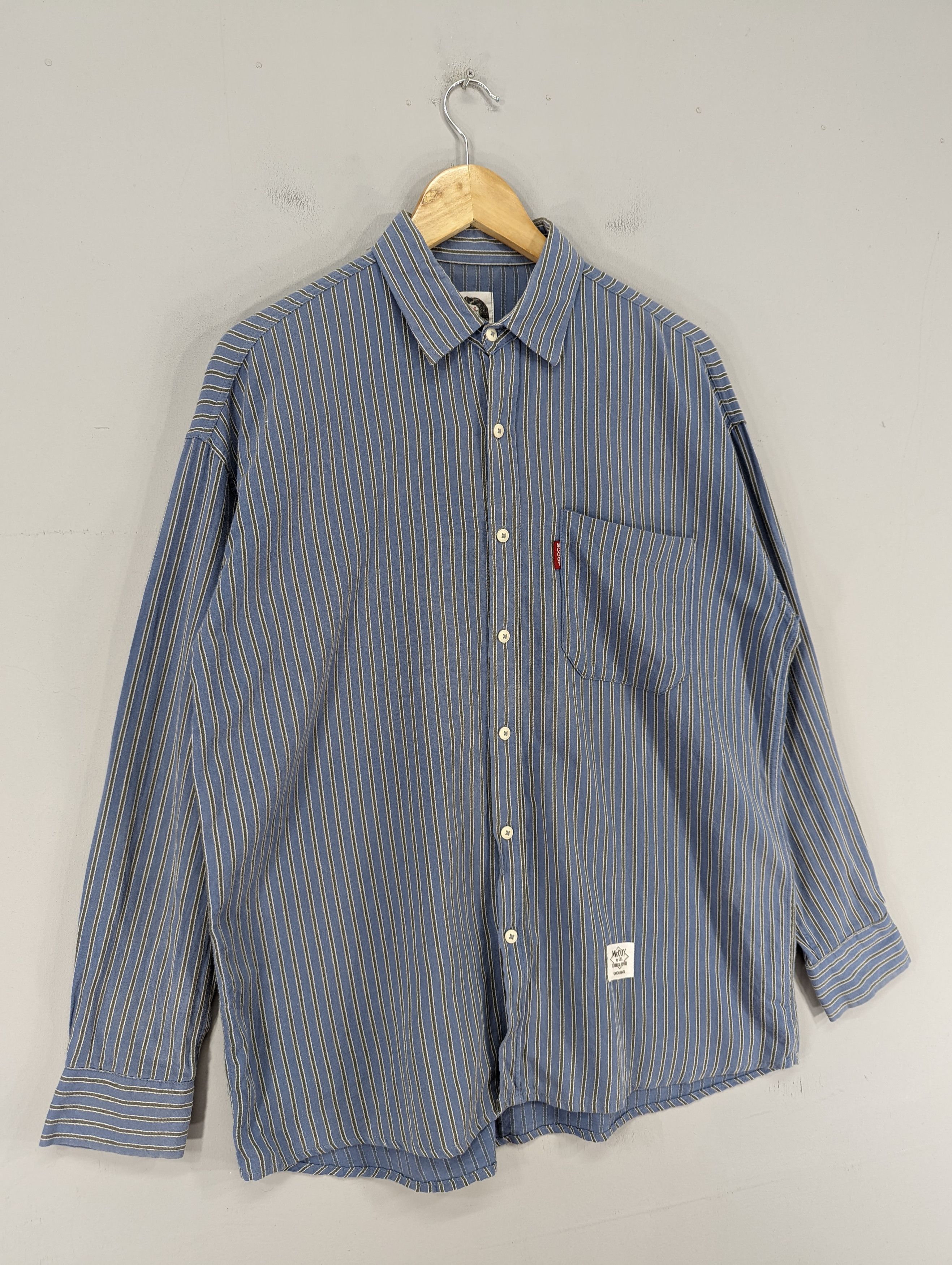Vintage Mccoy Striped Button Ups Shirt, Men's (Size L) — image 2 of 6