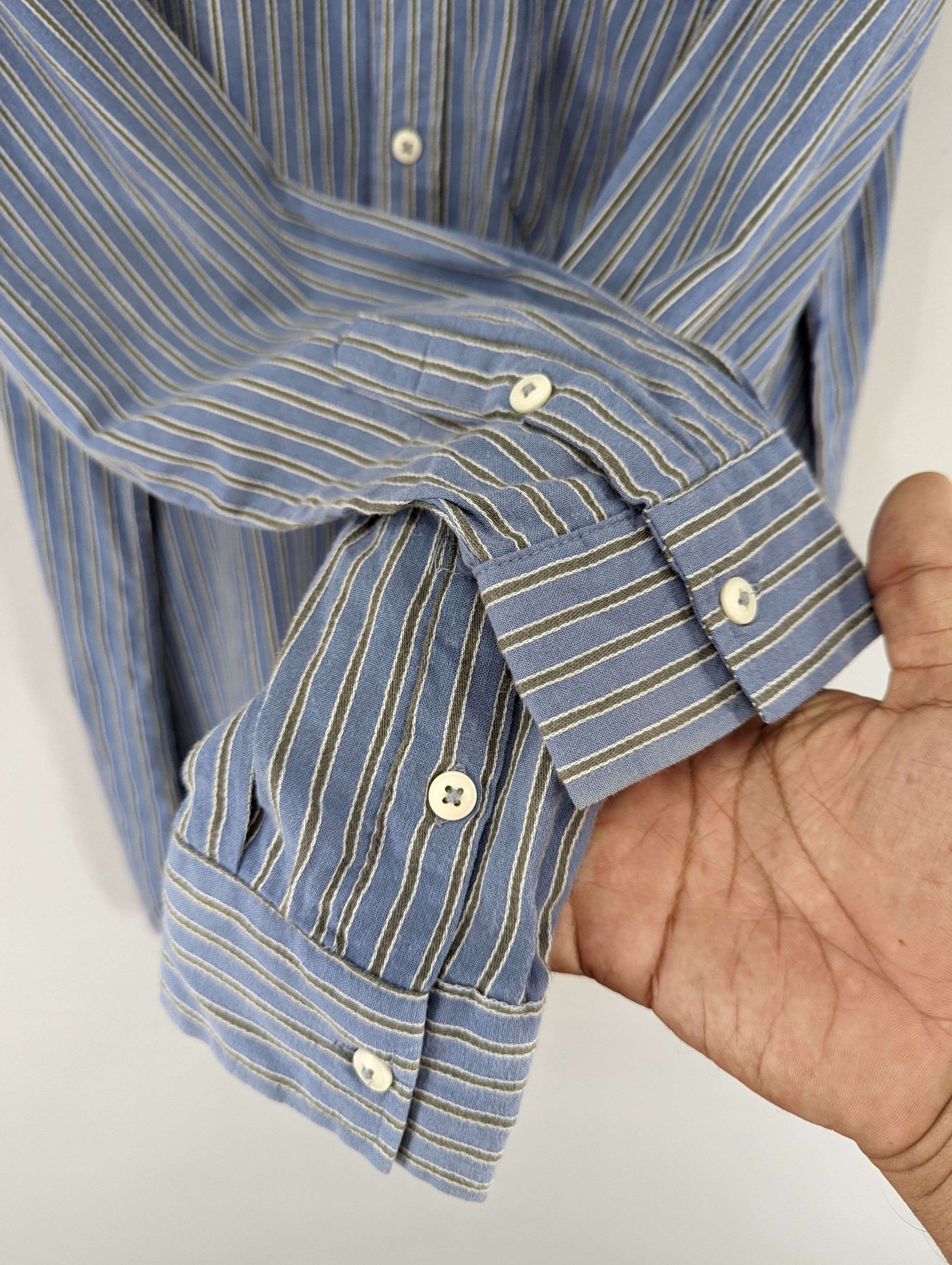 Vintage Mccoy Striped Button Ups Shirt, Men's (Size L) — image 4 of 6