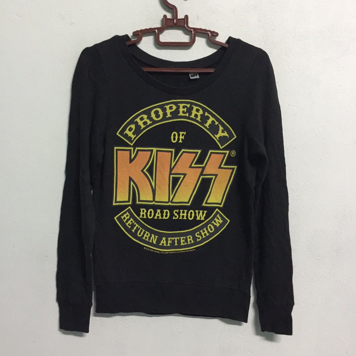 image of Band Tees x Kiss Band 2012 Kiss American Rock Band Sweatshirt, Men's (Size Small)