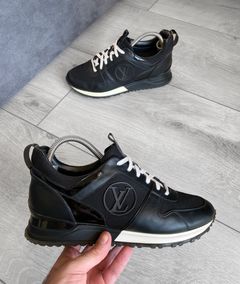 Louis Vuitton Run Away Black Suede Sneakers - HypedEffect