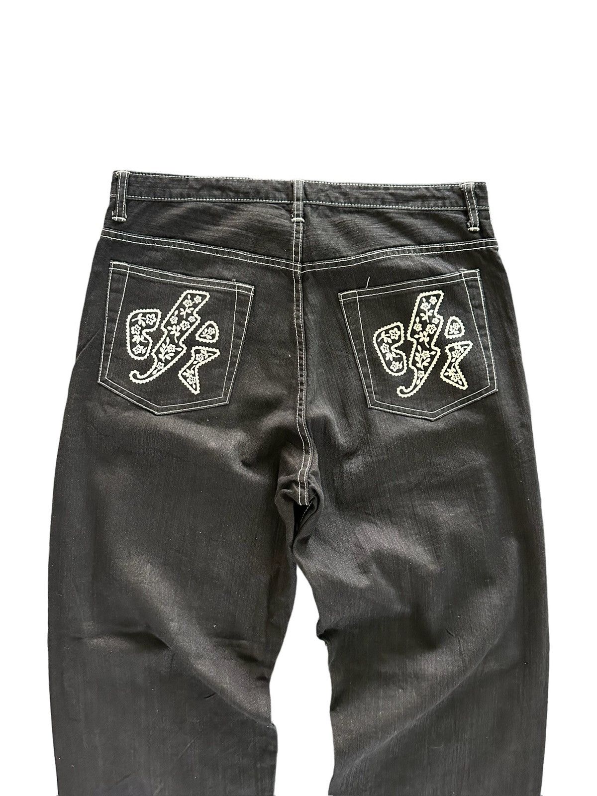 GOODENOUGH × Hiroshi Fujiwara × MasterPiece [ 34 x 42 ] 2000s Revolver “ Stories” black denim pant Size US 34 / EU 50 - 6 Thumbnail