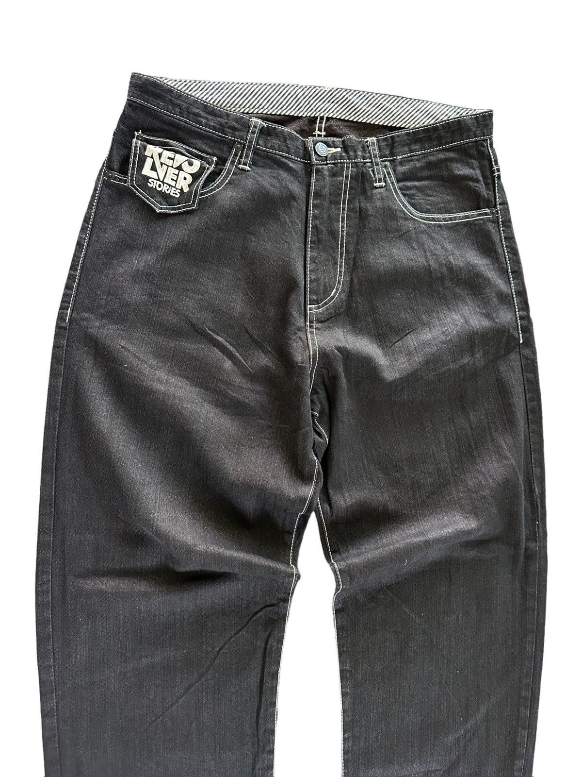GOODENOUGH × Hiroshi Fujiwara × MasterPiece [ 34 x 42 ] 2000s Revolver “ Stories” black denim pant Size US 34 / EU 50 - 4 Thumbnail