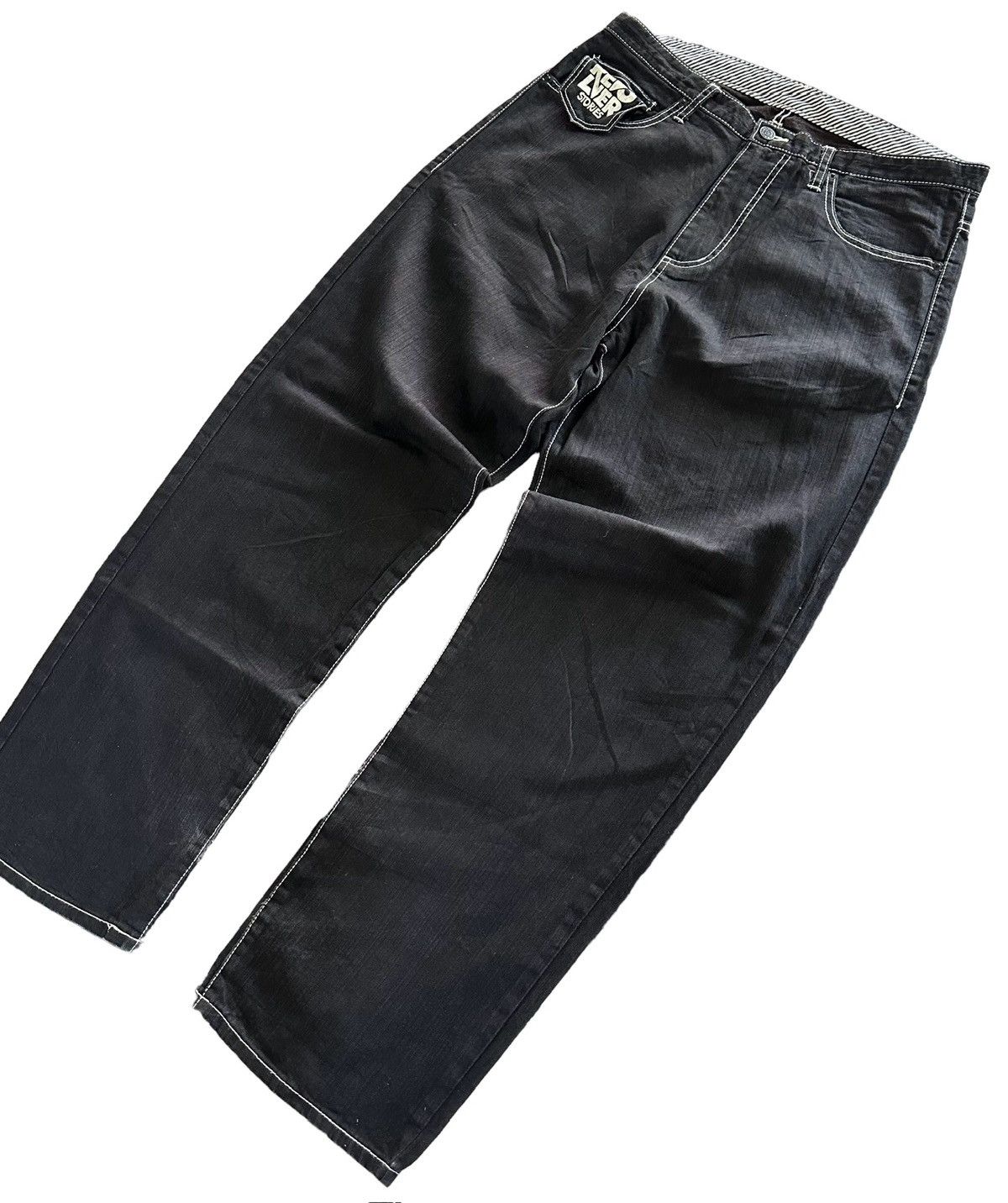 GOODENOUGH × Hiroshi Fujiwara × MasterPiece [ 34 x 42 ] 2000s Revolver “ Stories” black denim pant Size US 34 / EU 50 - 3 Thumbnail