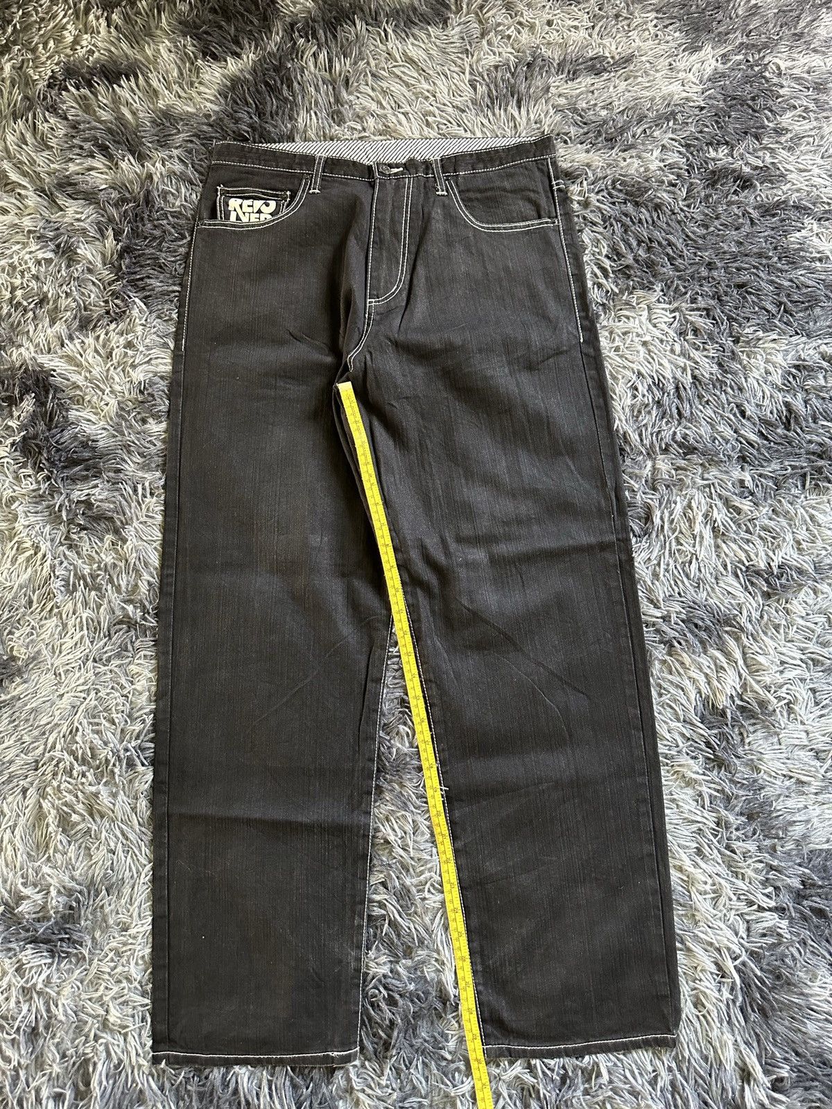 GOODENOUGH × Hiroshi Fujiwara × MasterPiece [ 34 x 42 ] 2000s Revolver “ Stories” black denim pant Size US 34 / EU 50 - 15 Thumbnail