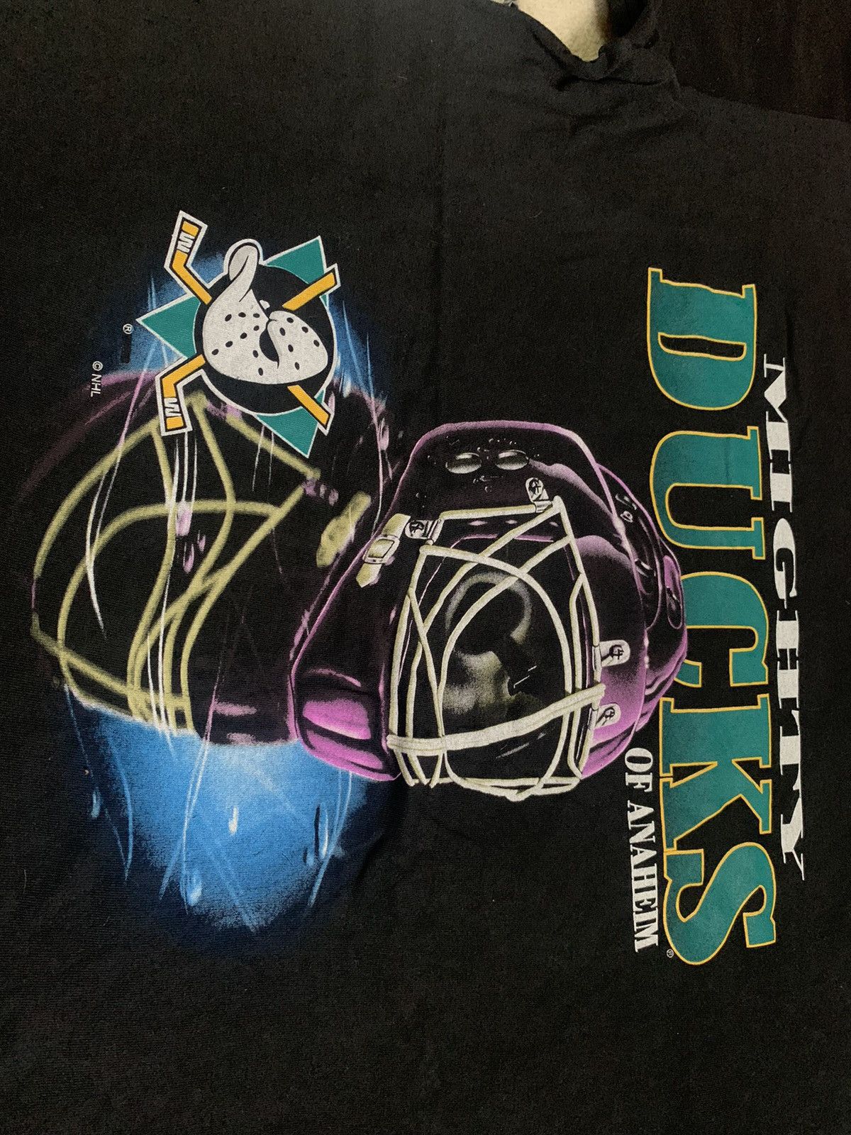NHL VINTAGE NHL MIGHTY DUCKS T SHIRT RARE DESIGN Size US XL / EU 56 / 4 - 4 Thumbnail