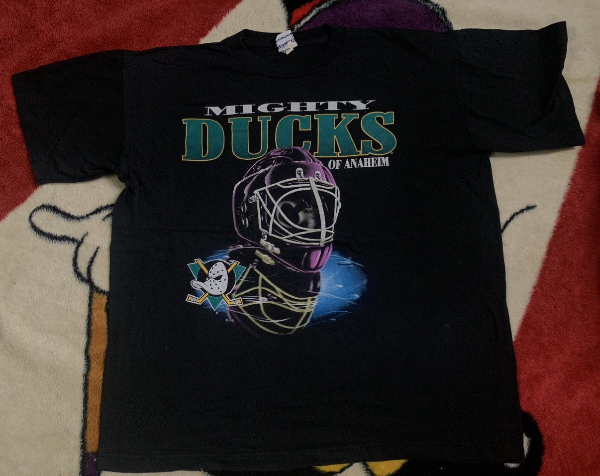NHL VINTAGE NHL MIGHTY DUCKS T SHIRT RARE DESIGN Size US XL / EU 56 / 4 - 2 Thumbnail