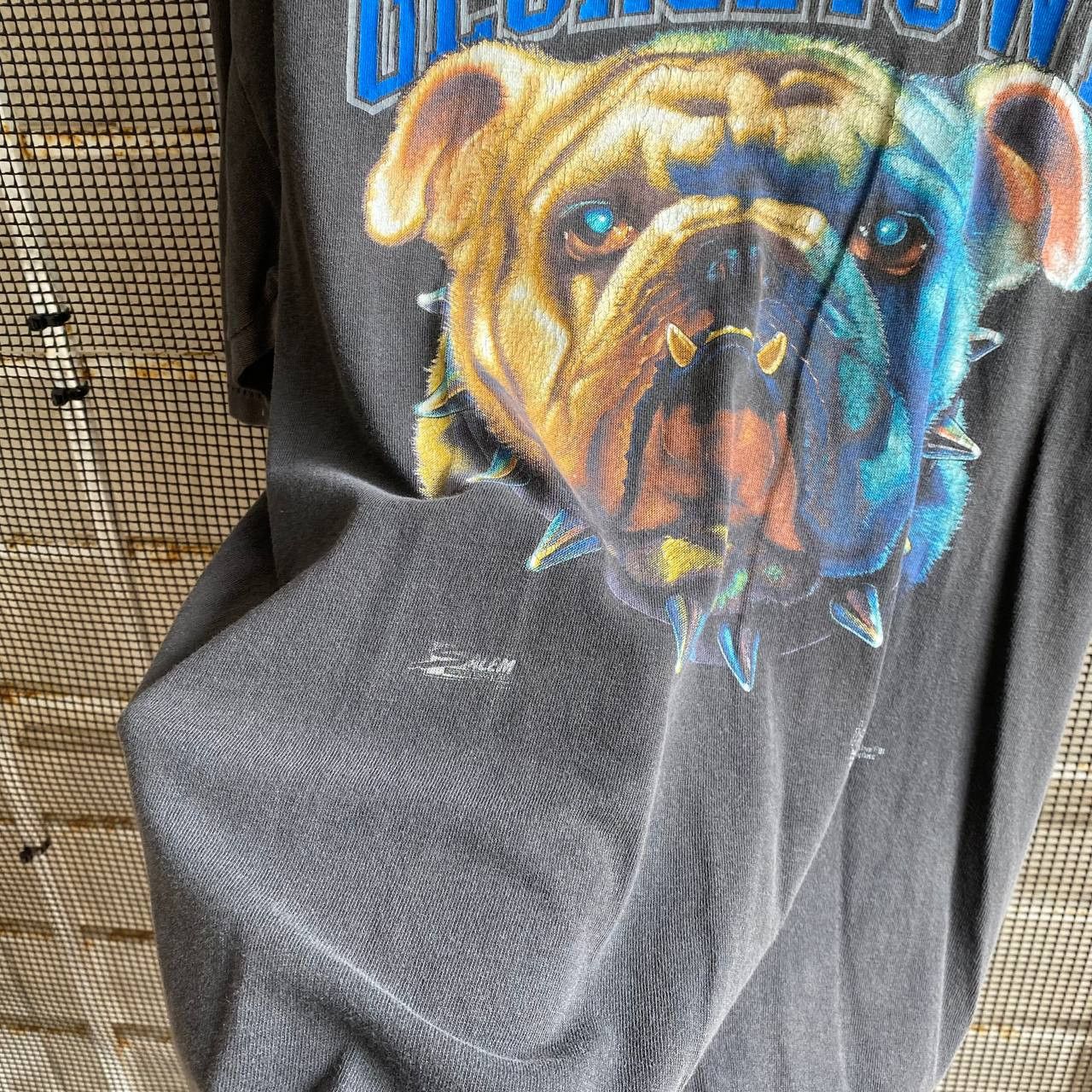 Vintage Vintage Georgetown Bulldogs sunfaded black single stitch tee Size US L / EU 52-54 / 3 - 5 Thumbnail
