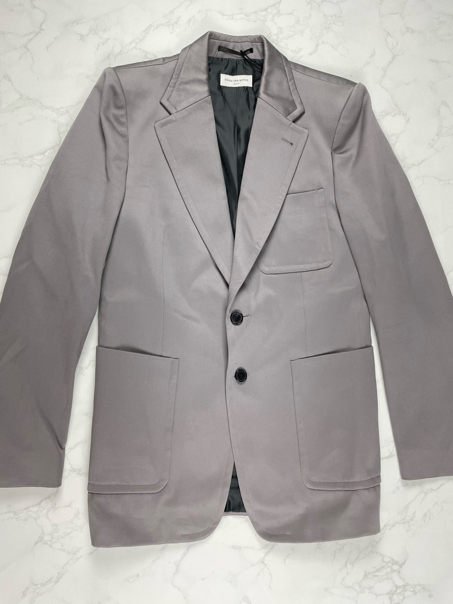 Dries Van Noten Dries Van Noten Grey Blazer Light Jacket Size US M / EU 48-50 / 2 - 4 Thumbnail