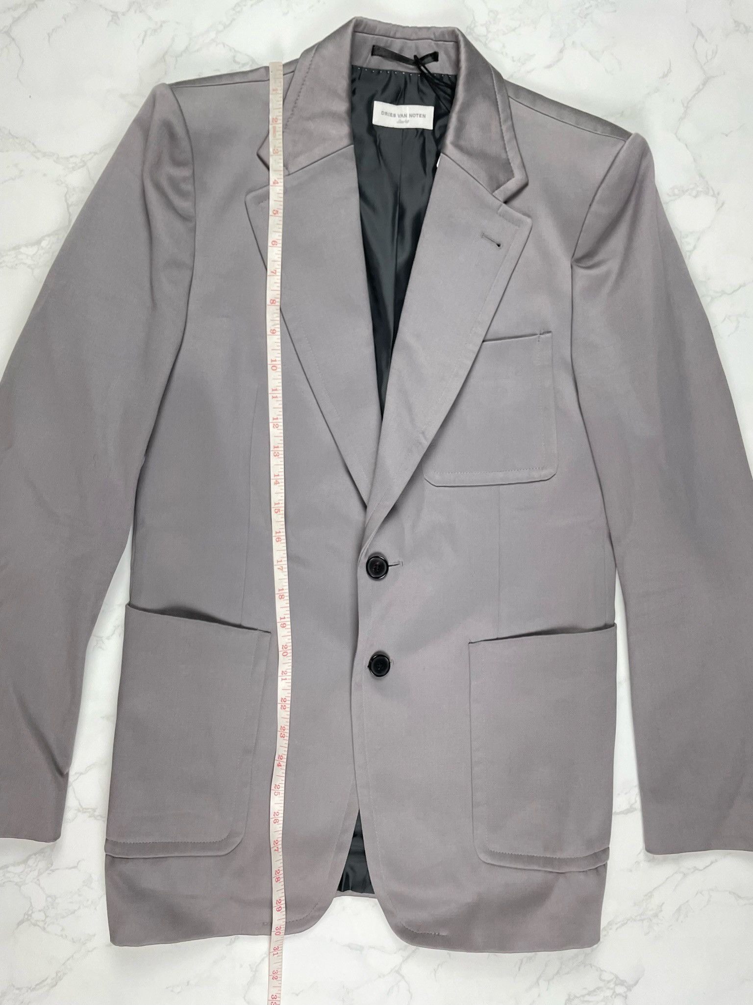 Dries Van Noten Dries Van Noten Grey Blazer Light Jacket Size US M / EU 48-50 / 2 - 3 Thumbnail