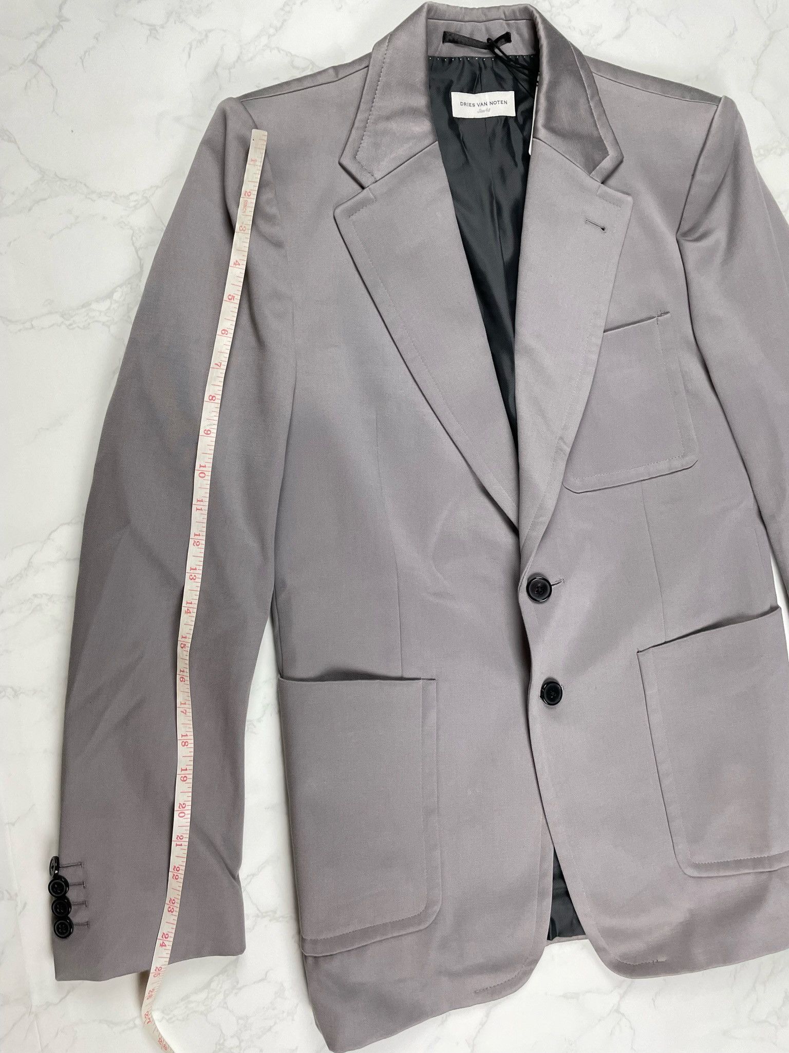 Dries Van Noten Dries Van Noten Grey Blazer Light Jacket Size US M / EU 48-50 / 2 - 6 Thumbnail