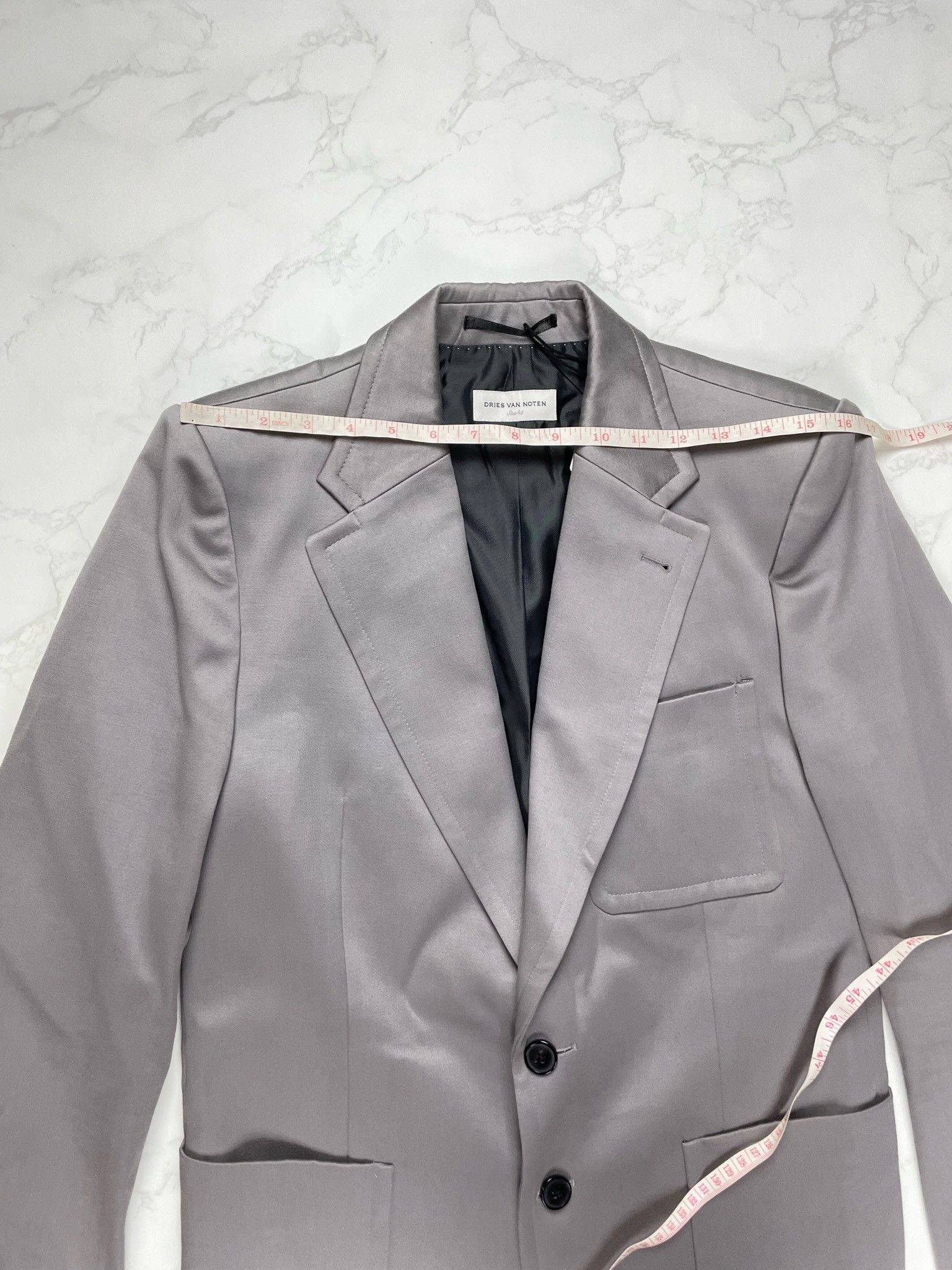 Dries Van Noten Dries Van Noten Grey Blazer Light Jacket Size US M / EU 48-50 / 2 - 5 Thumbnail