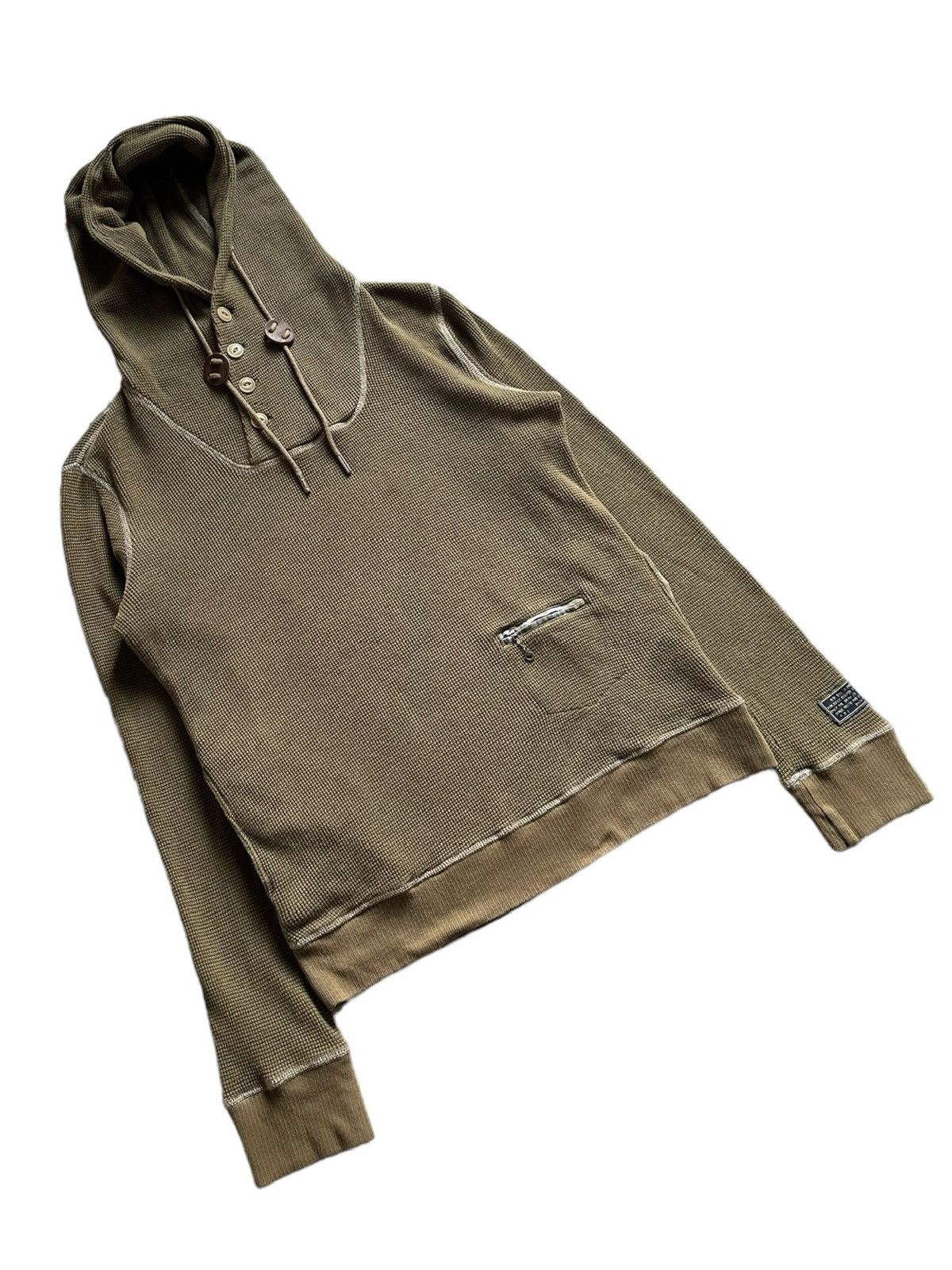 Diesel Y2k Diesel waffle knit hoodie Size US M / EU 48-50 / 2 - 3 Thumbnail