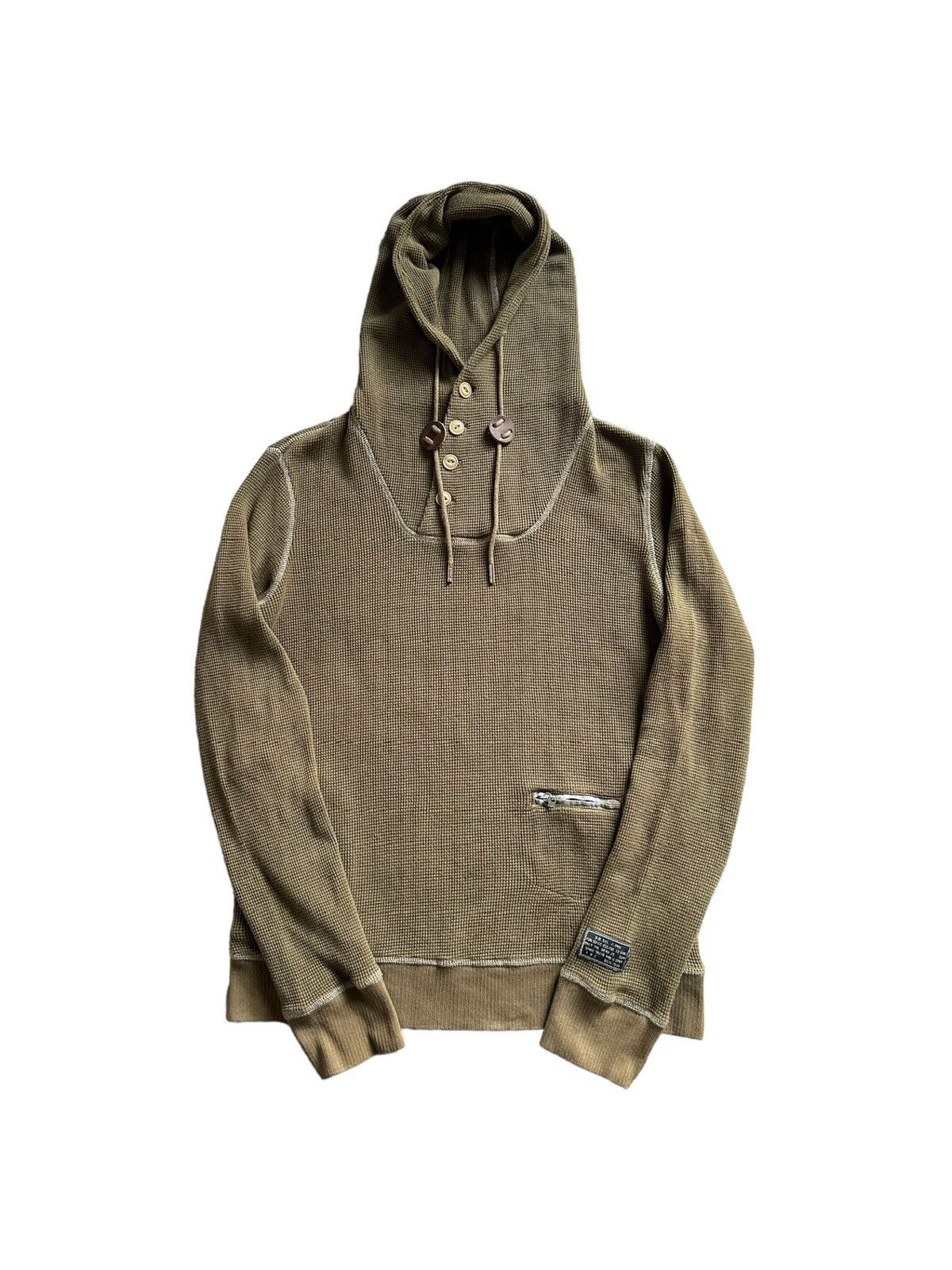 Diesel Y2k Diesel waffle knit hoodie Size US M / EU 48-50 / 2 - 5 Thumbnail