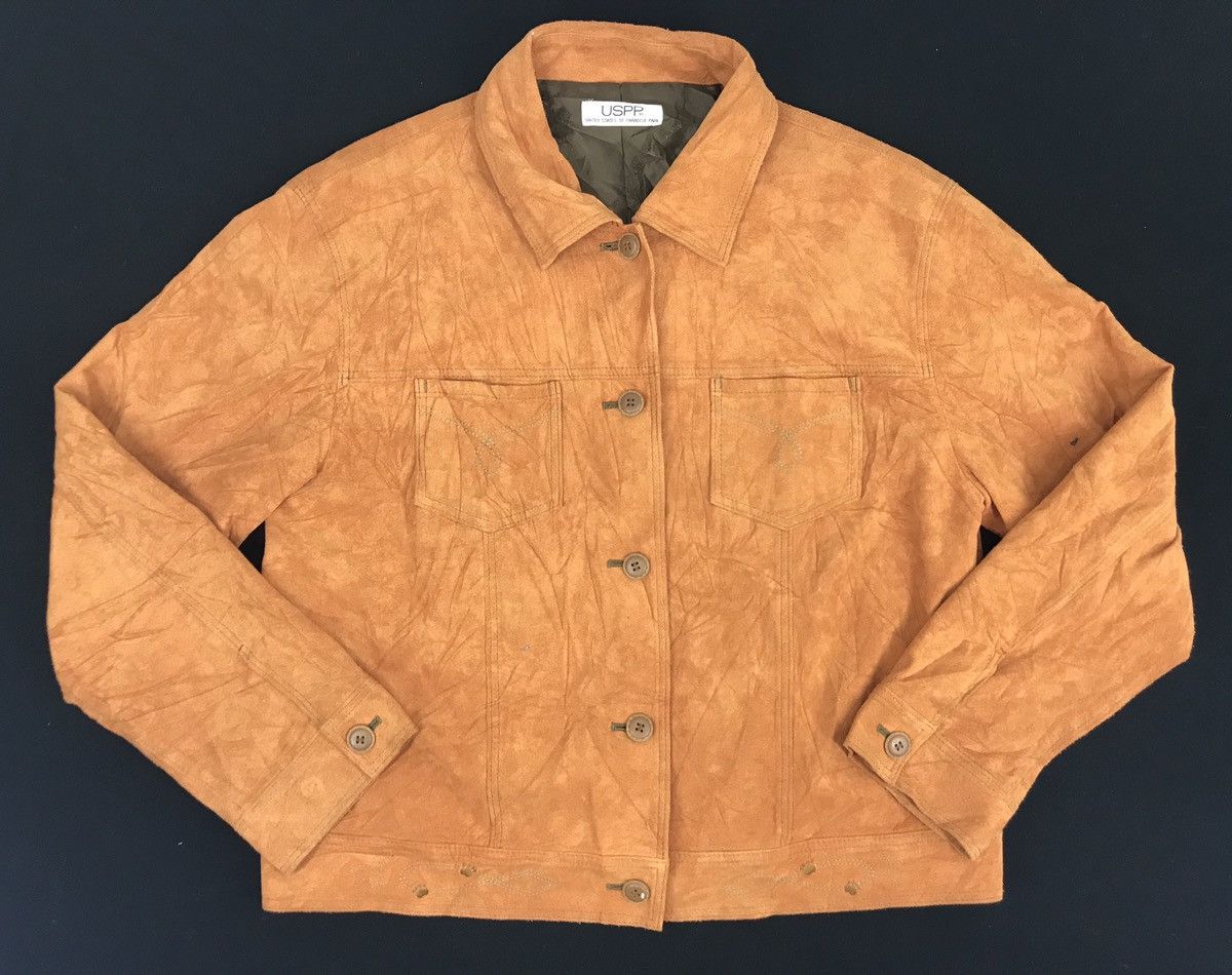 Japanese Brand Vintage USPP United State Paradise Park Suede Jacket Coat Size M / US 6-8 / IT 42-44 - 1 Thumbnail