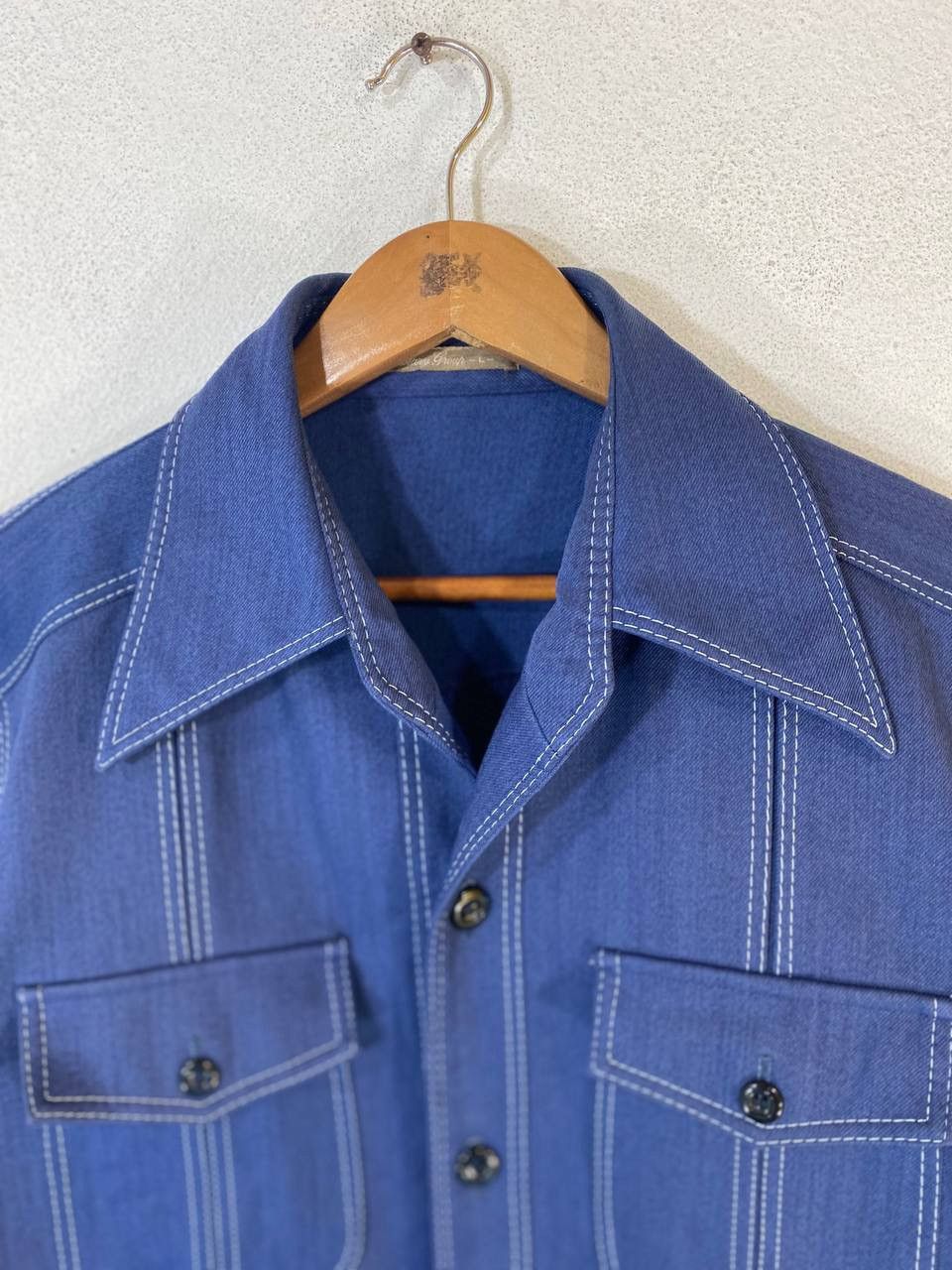 Japanese Brand Vintage 70s Style Japanese Brands Big Collar Jacket Size US L / EU 52-54 / 3 - 3 Thumbnail