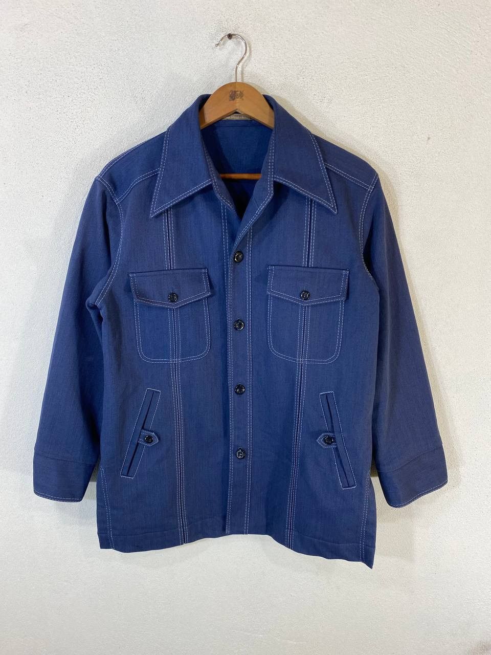 Japanese Brand Vintage 70s Style Japanese Brands Big Collar Jacket Size US L / EU 52-54 / 3 - 1 Thumbnail
